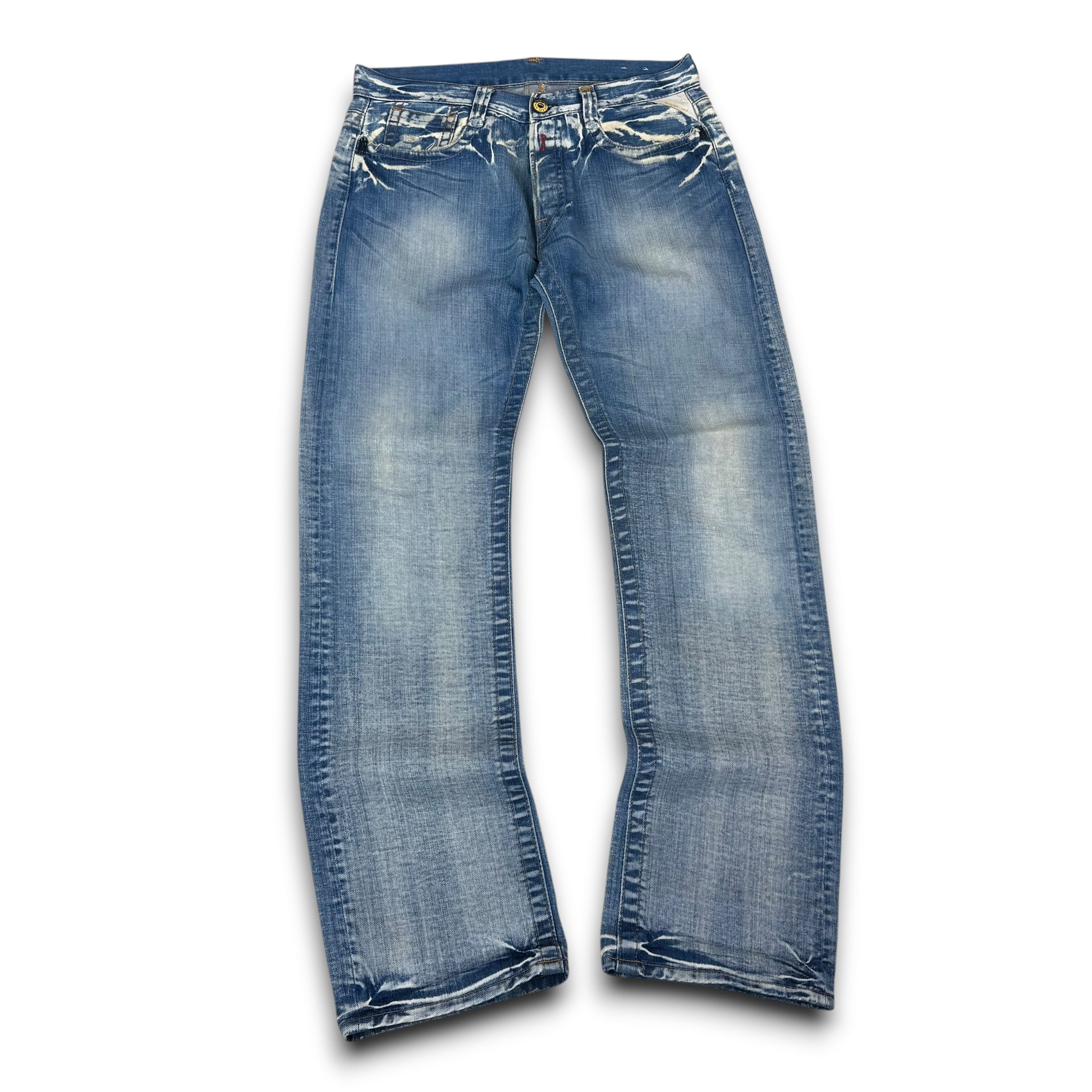 Replay 2000's embroidered spellout bootcut denim jeans (M-L)