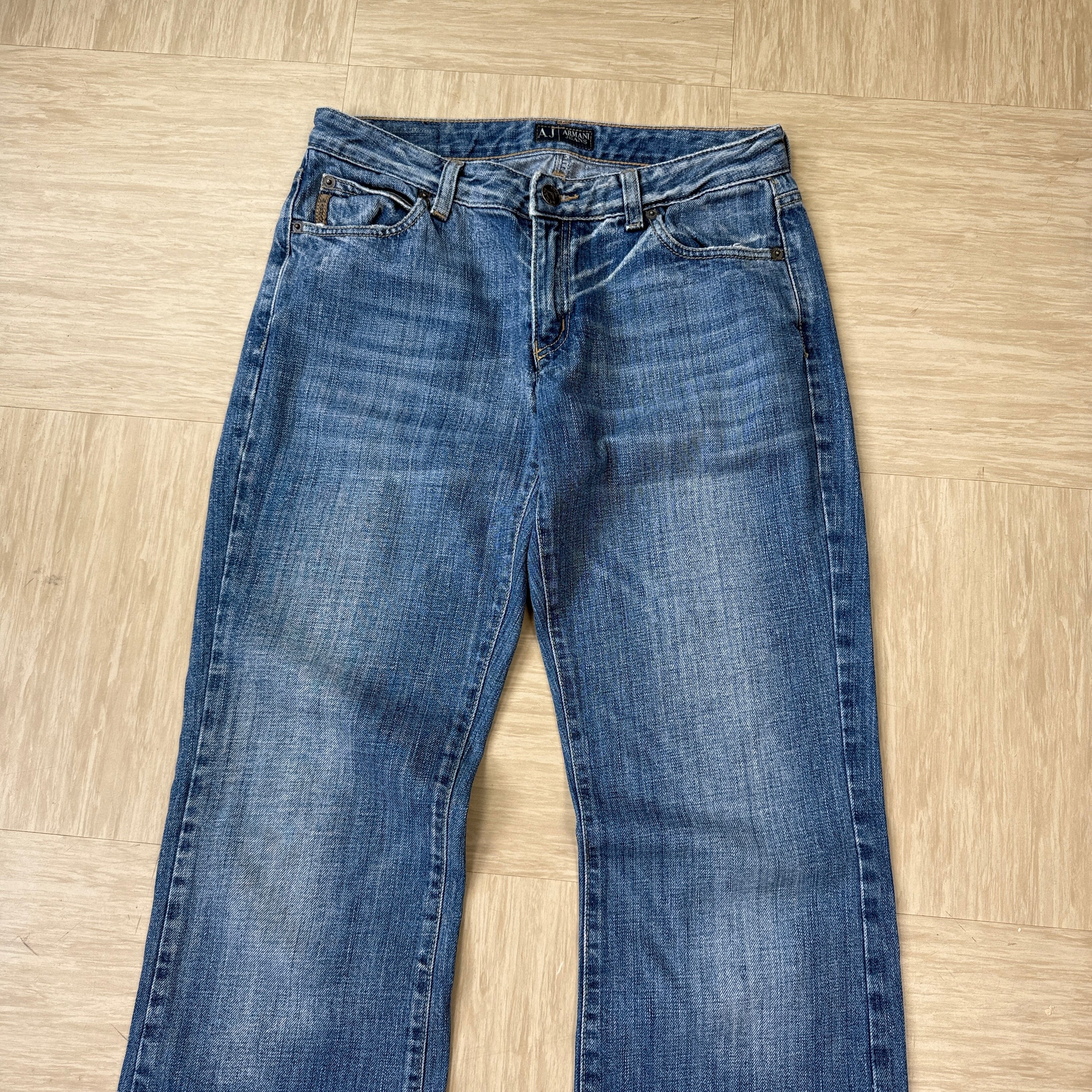 Armani 2000's relaxed bootcut denim jeans (S)