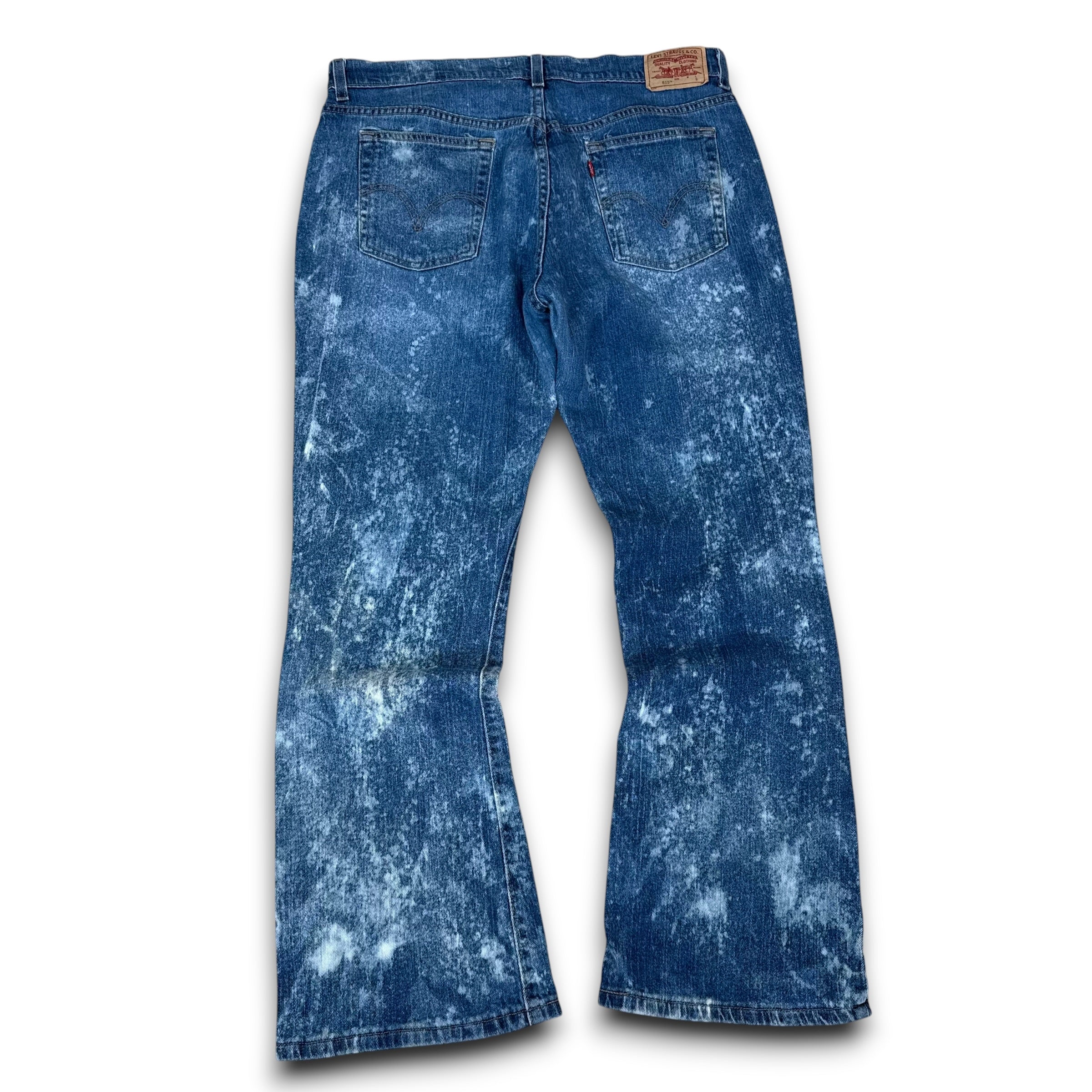 Levi's 515 2000's nouveau bootcut acid washed denim jeans (M-L)