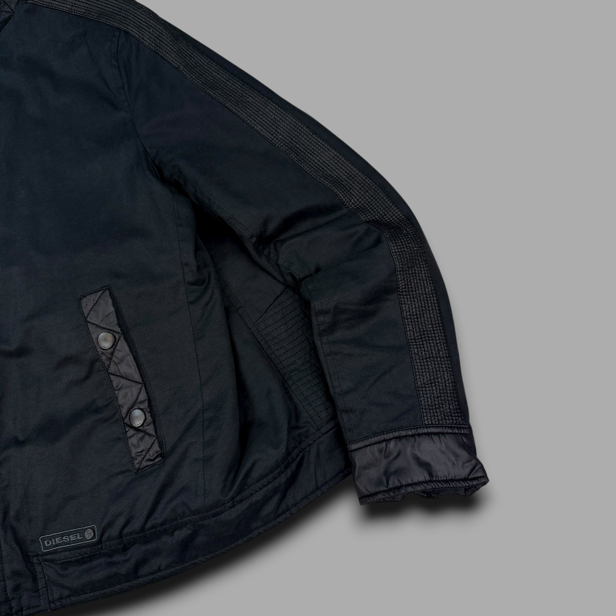 Diesel 2000's technical panelled zip up coach jacket (M)