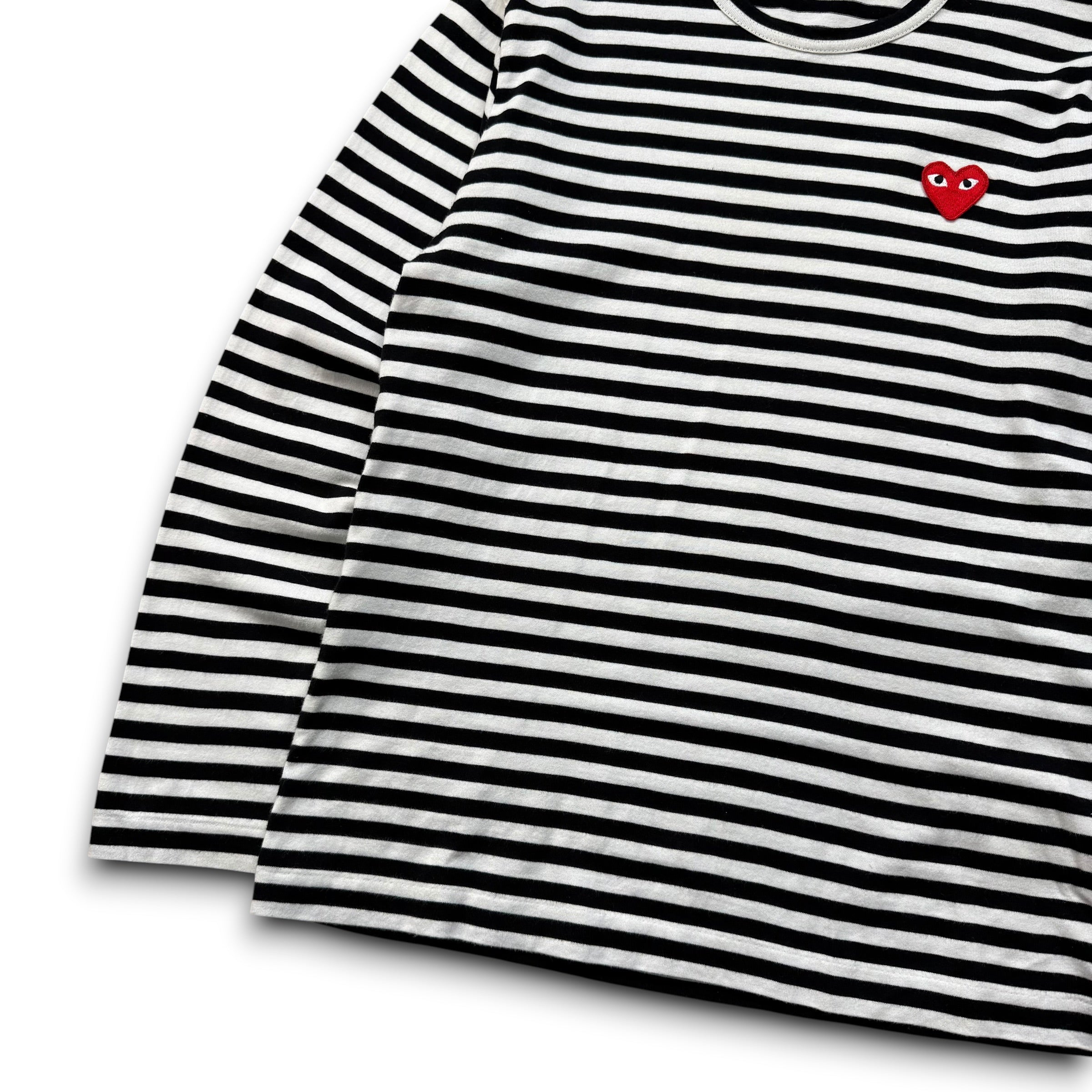 Comme des garçons 2000's horizontal stripe play long sleeve (S)