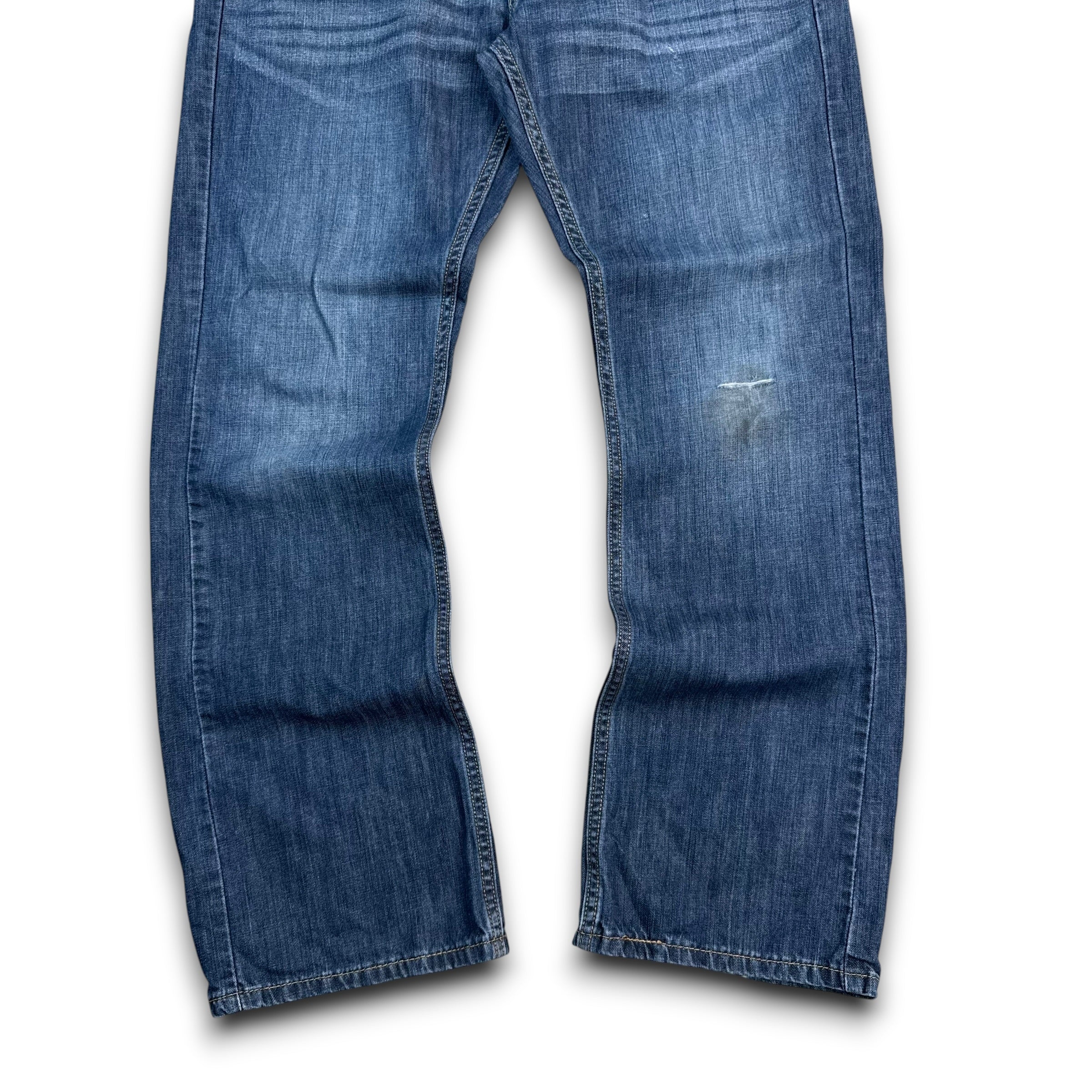 Levi's 527 2000's distressed faded denim bootcut jeans (S)