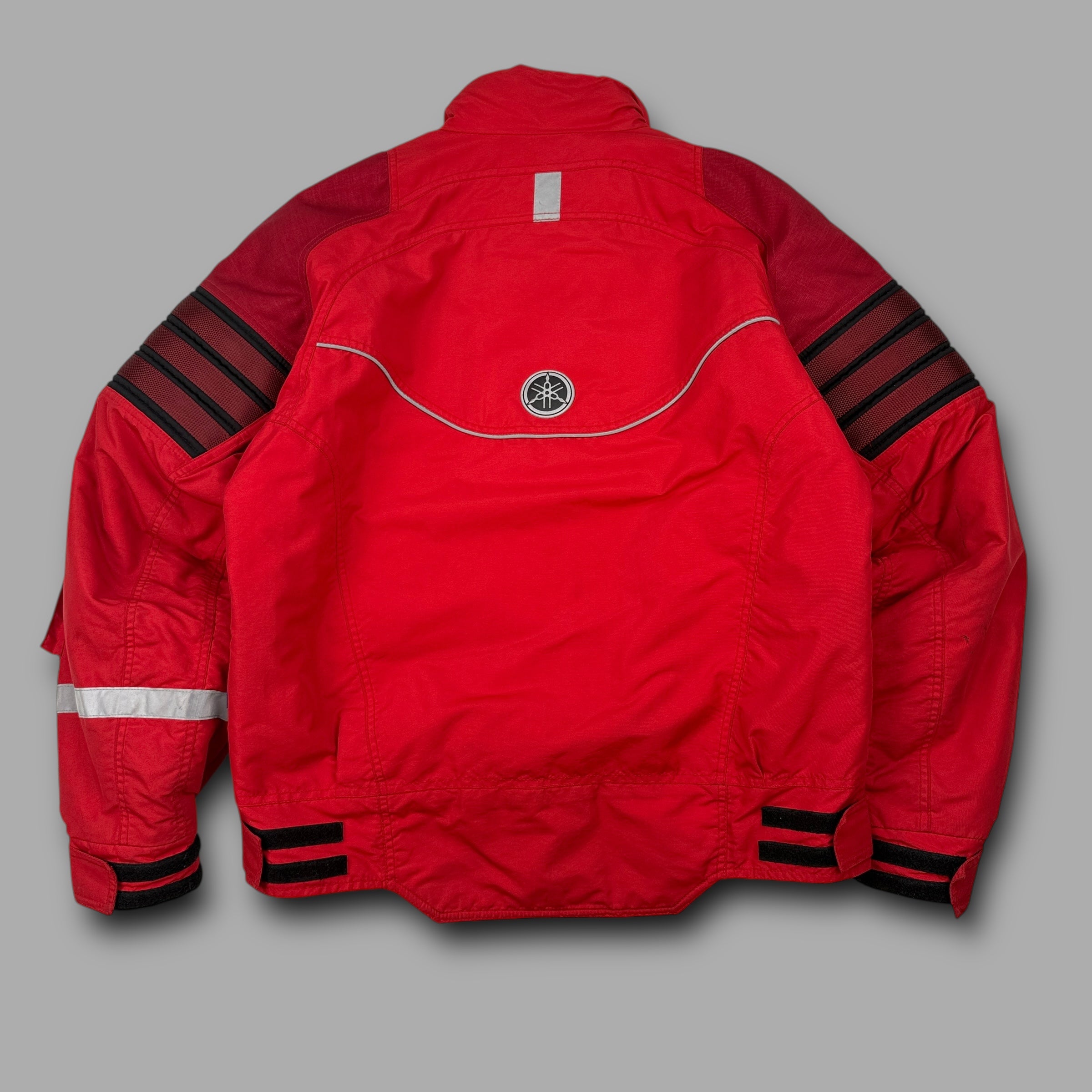 Yamaha 2000's technical cordura panelled biker jacket (M)
