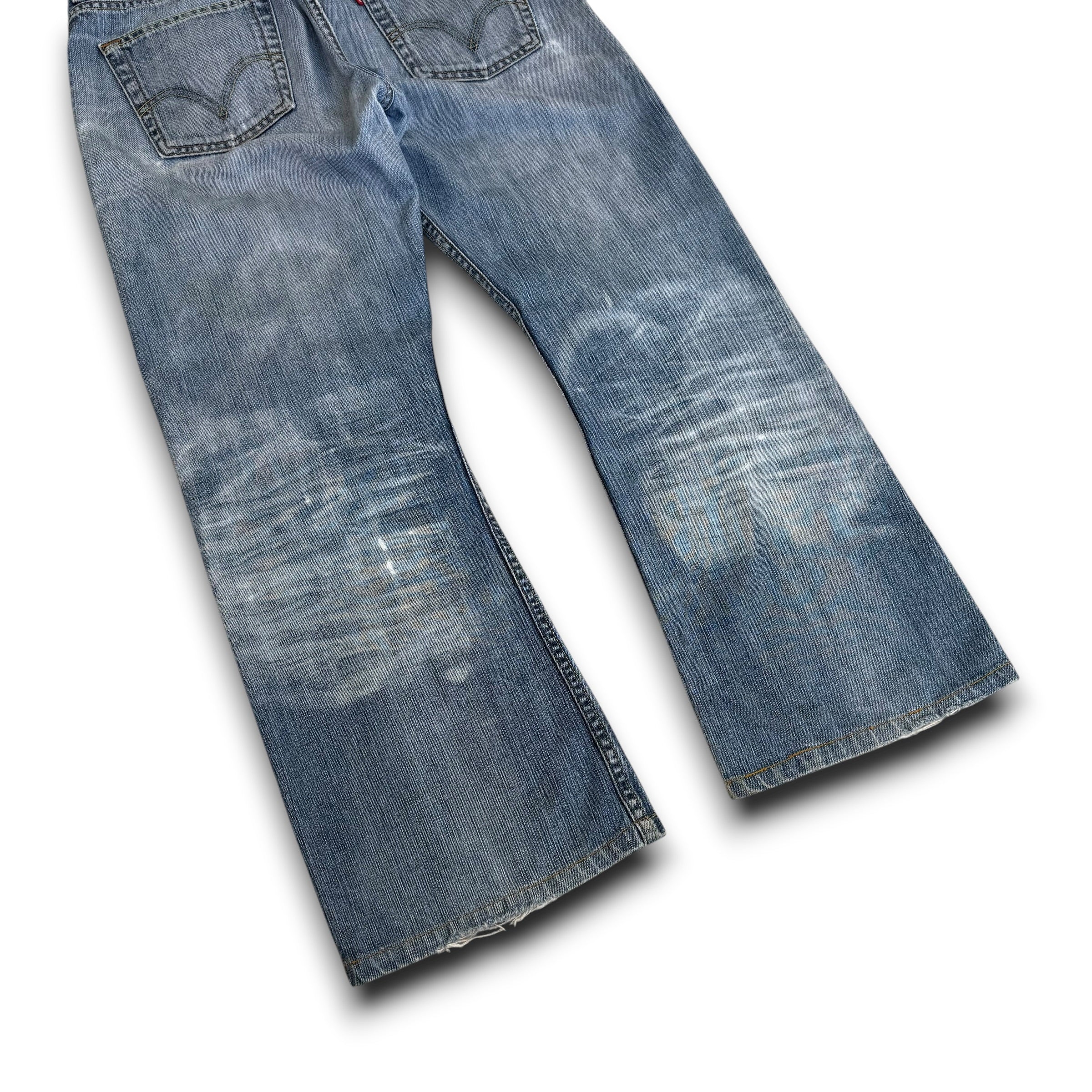 Levi's 512 2000's faded washed relaxed fit denim bootcut jeans (S)