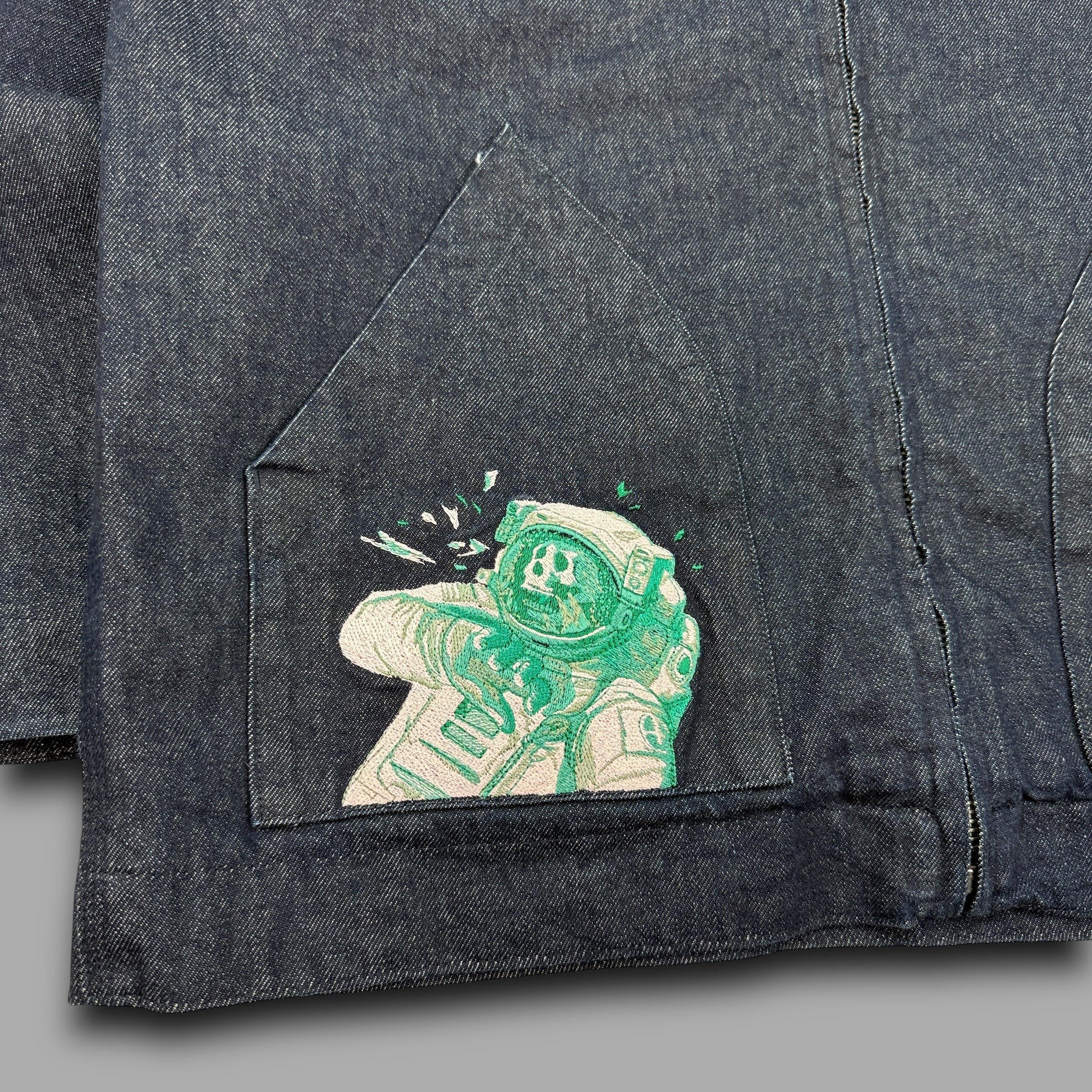 Derschutze embroidered asteroids workwear jacket (L)