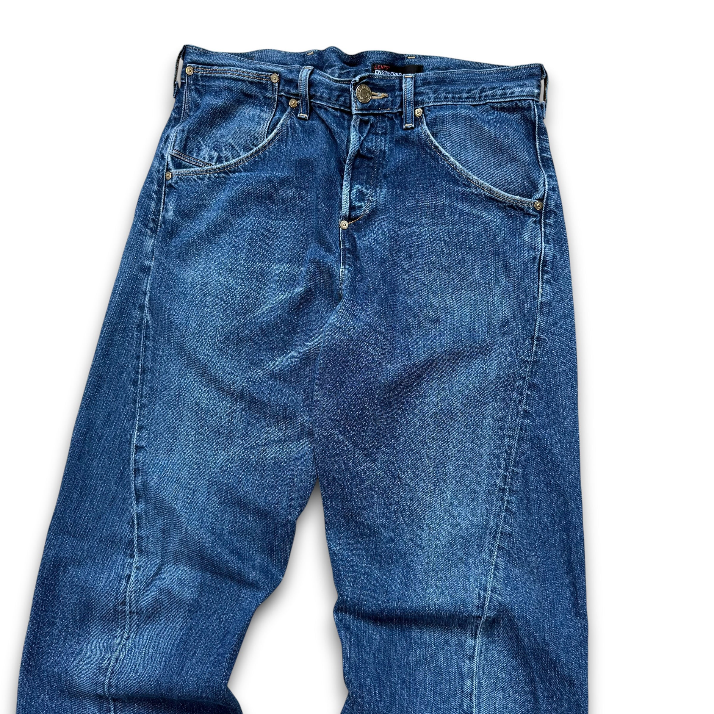 Levi's 2000's engineered twisted baggy bootcut denim jeans (M)