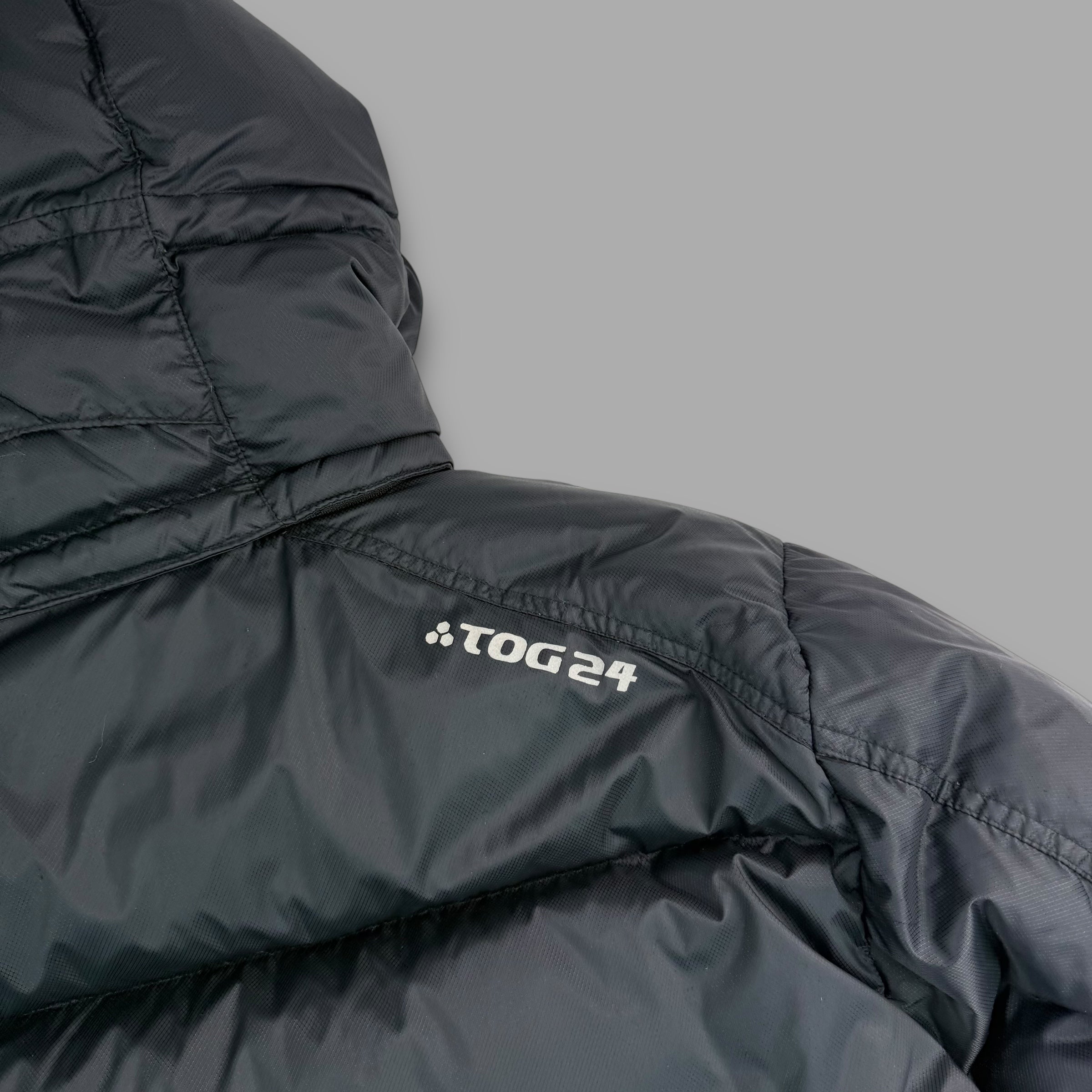 Tog24 2000's technical paneled downfilled puffer jacket (S)