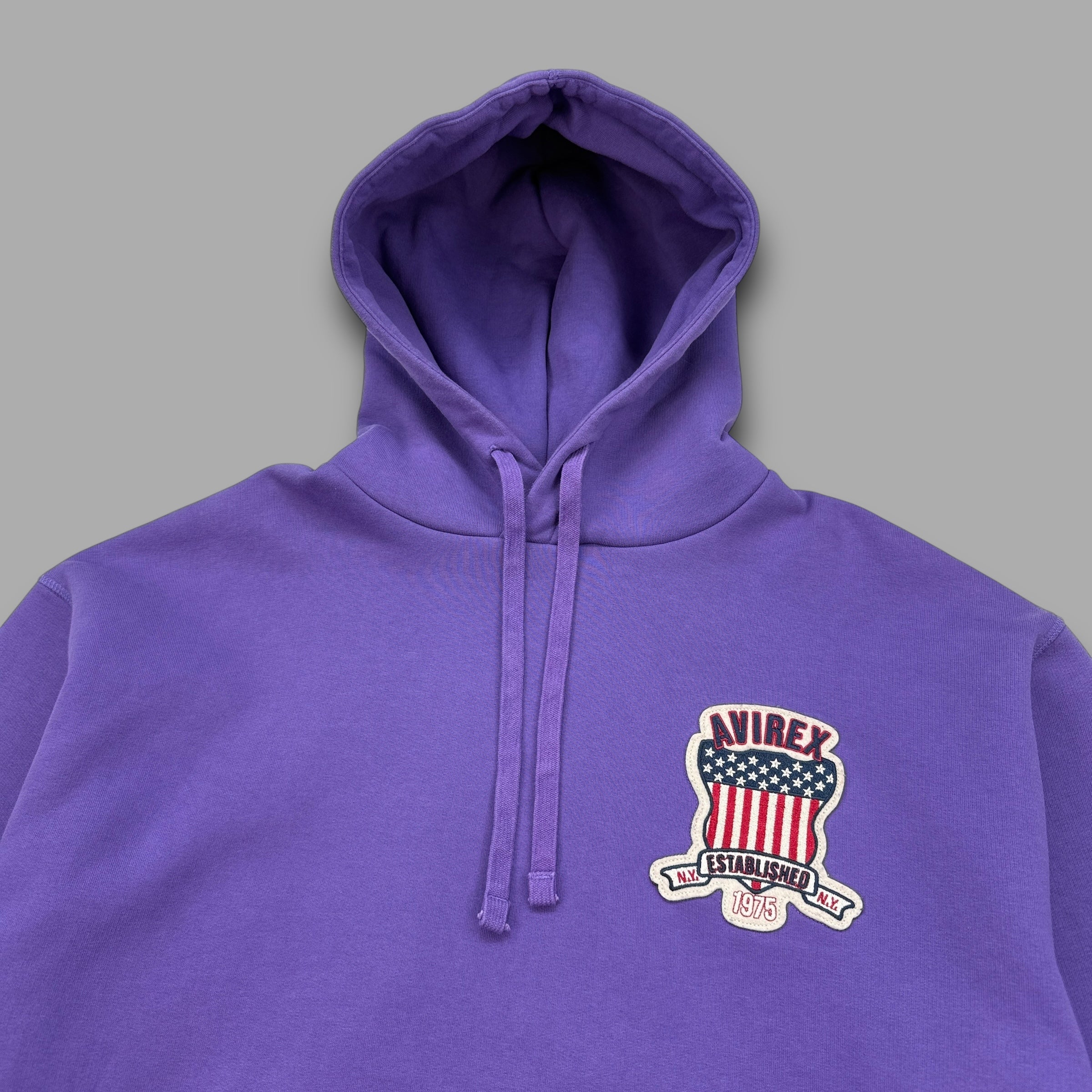 Avirex 2000's graphic embroidered sample hoodie (M)