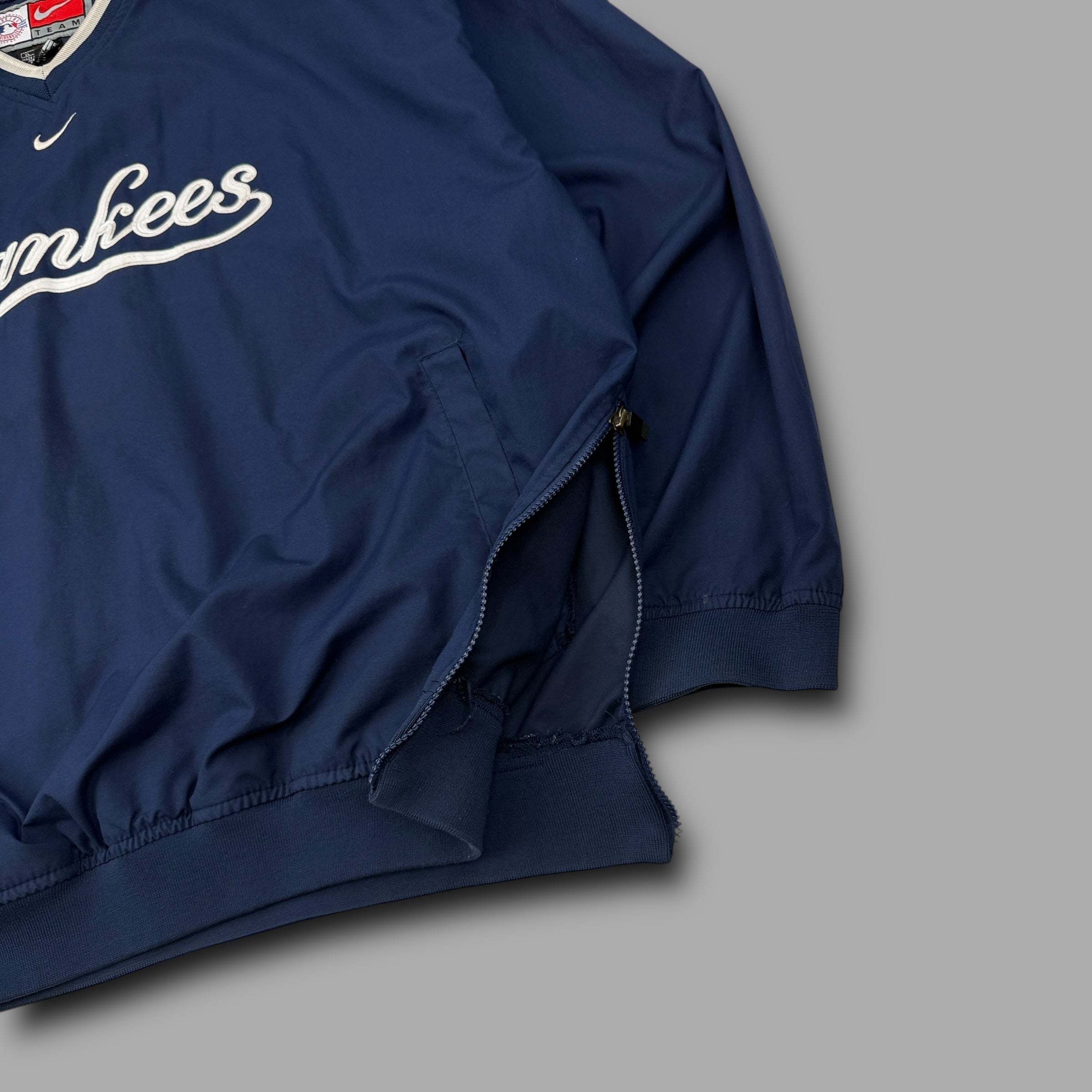 Nike new york yankees 2000's centre swoosh pullover track jacket (XL)