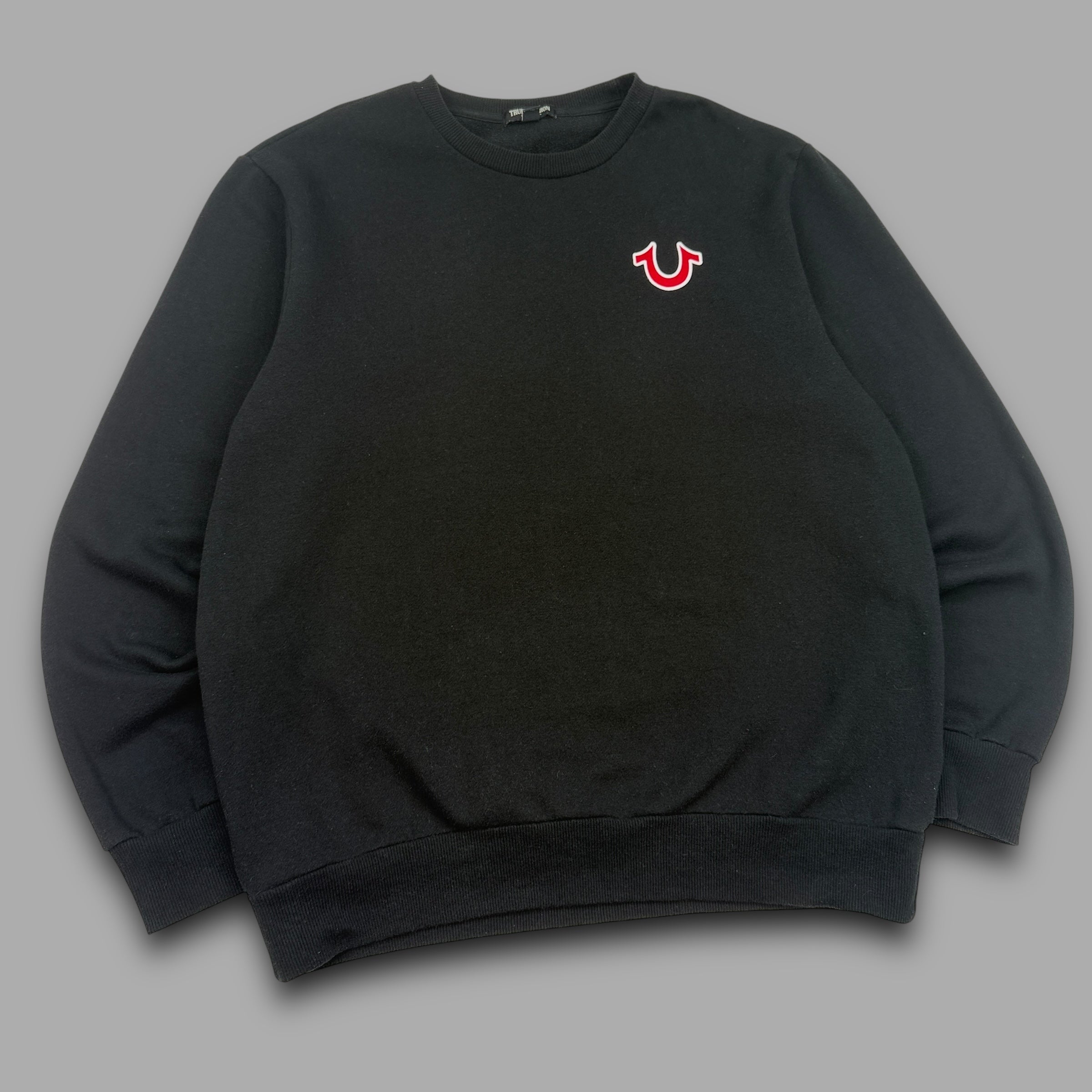True religion 2000's spellout graphic pullover sweatshirt (XL)