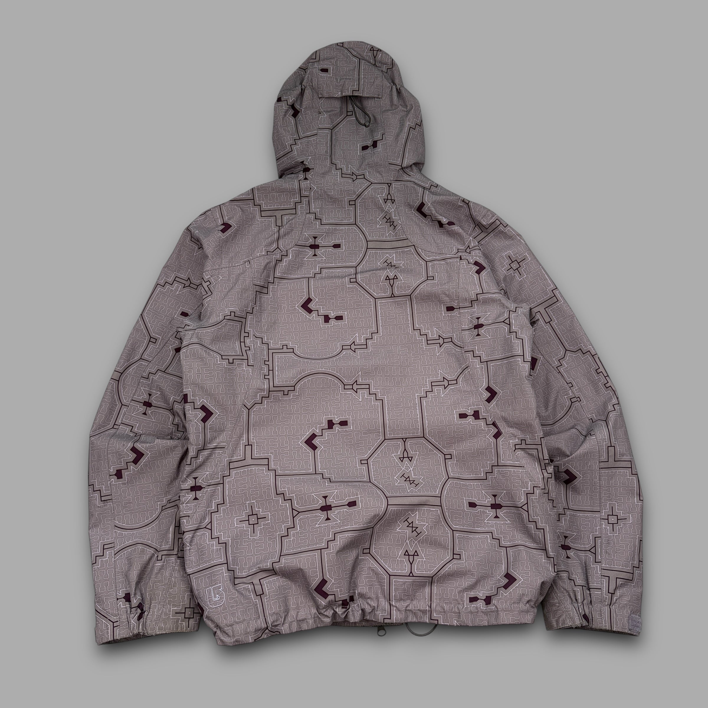 Burton gore-tex 2000's technical magnetic closure monogram ski jacket (S)