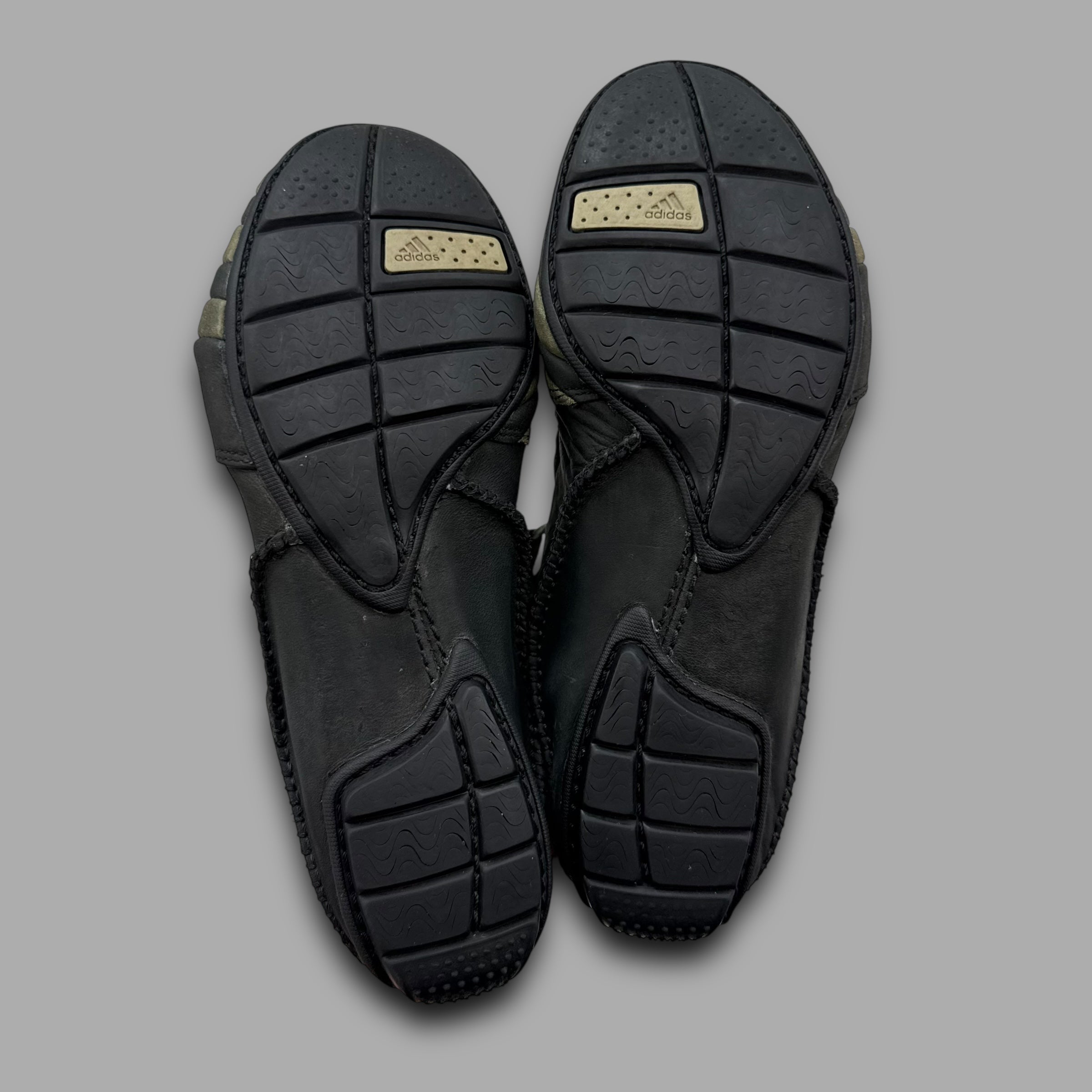 Adidas mactelo 2008 leather 'black' slip-on (UK7)