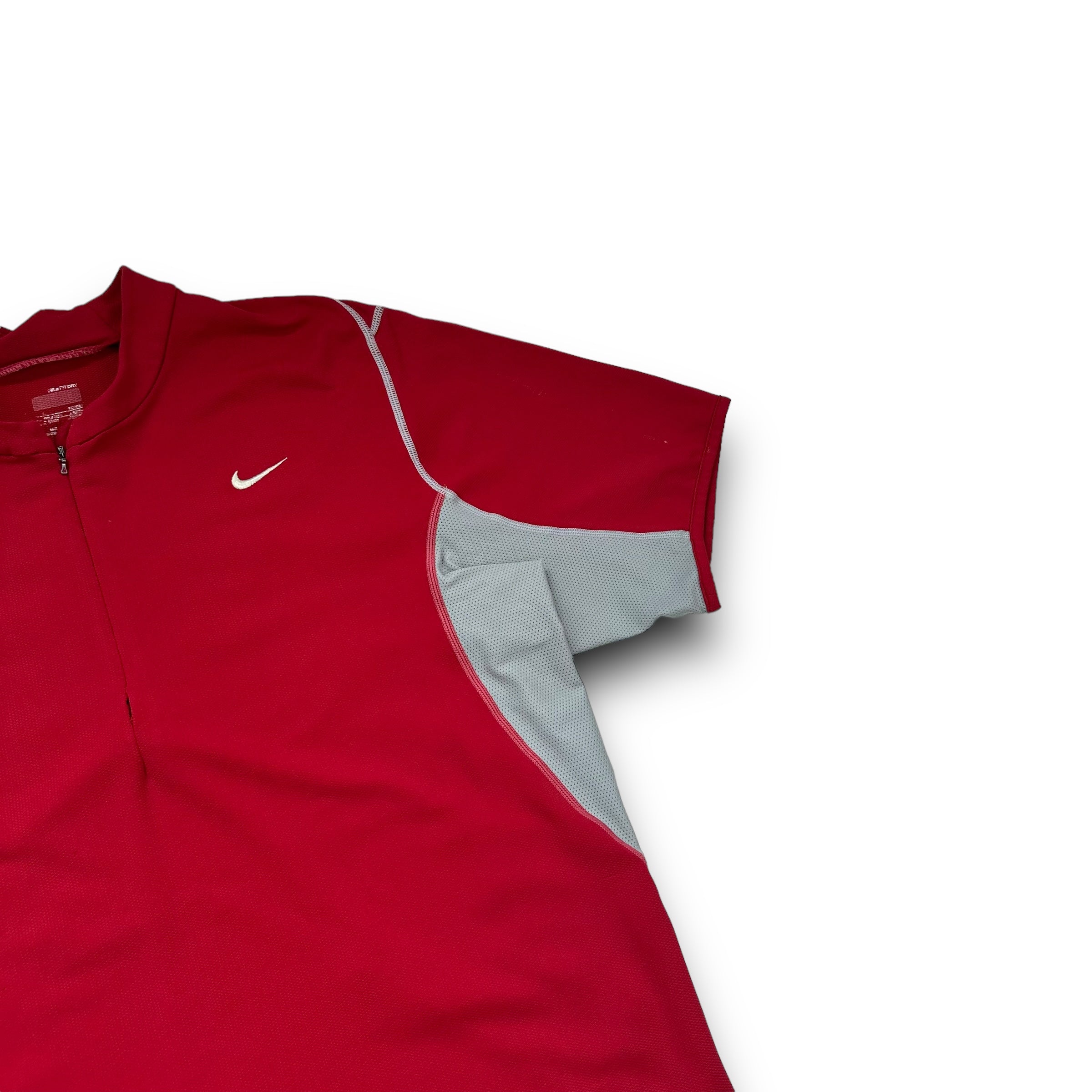 Nike training 2000's contrast stitch polo shirt (L)