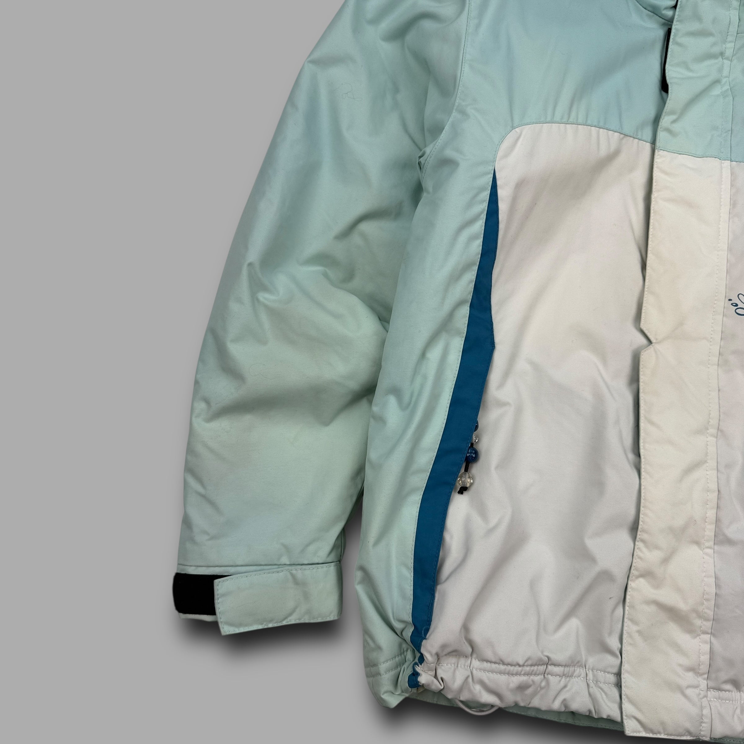 Billabong 2000's technical panelled fur hood ski jacket (XL) wms