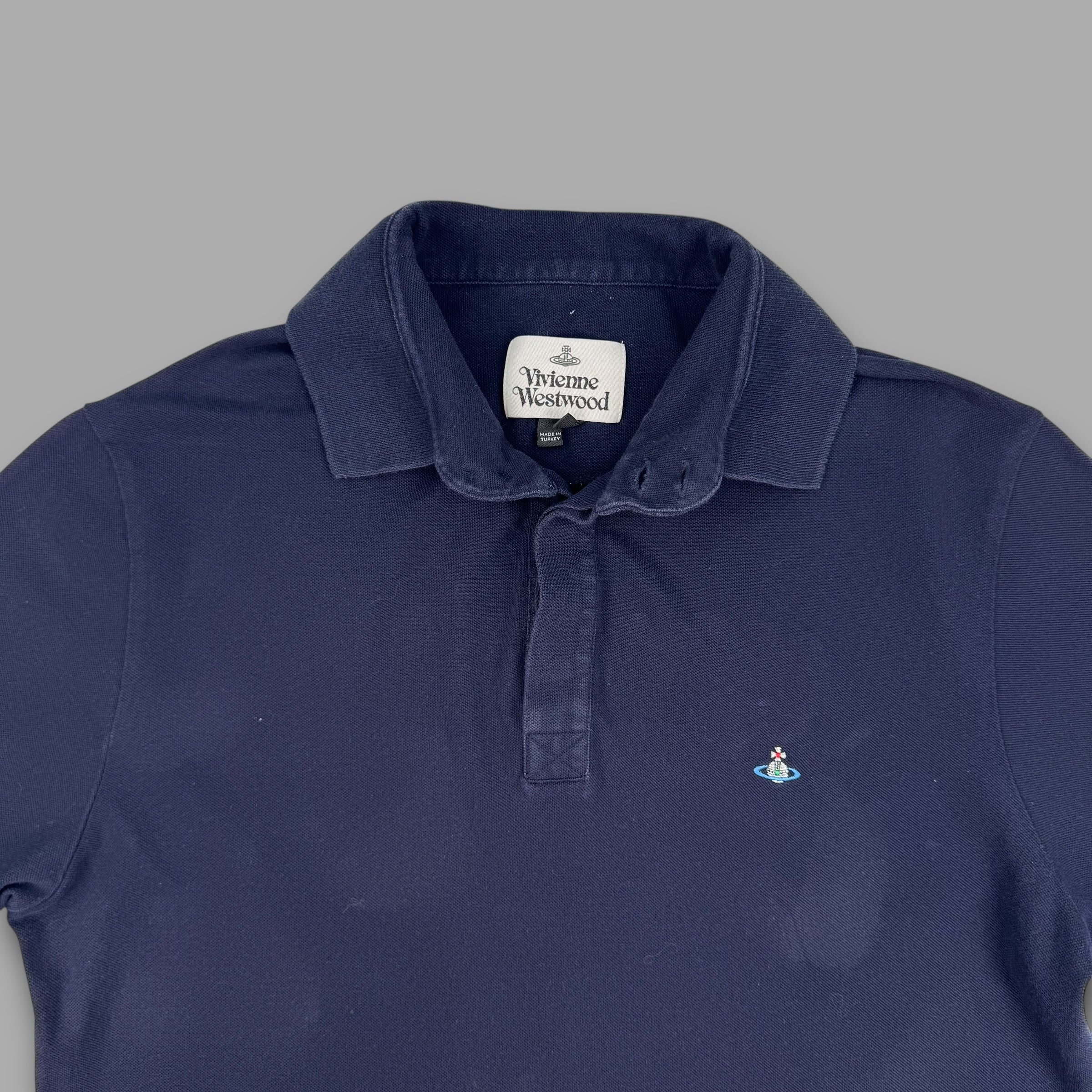 Vivienne Westwood 2000's embroidered polo shirt (L)