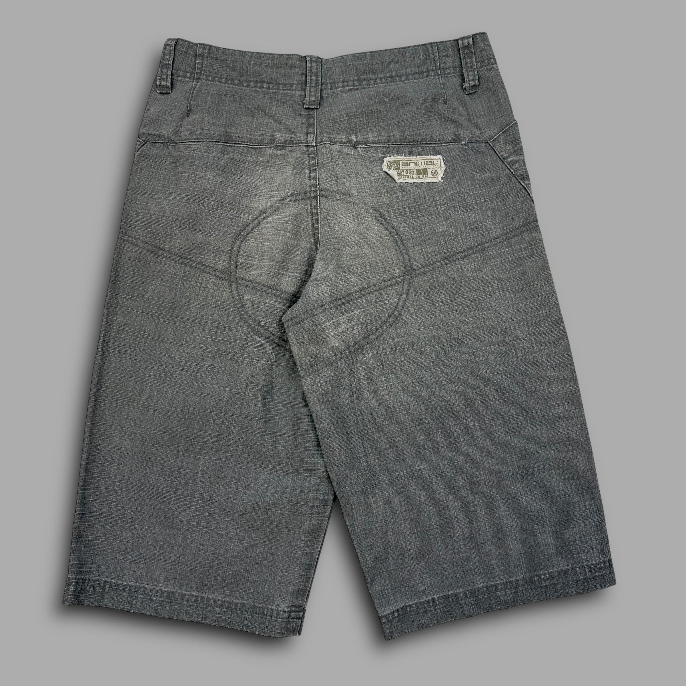 Animal 2000's wide leg baggy cargo shorts (S)