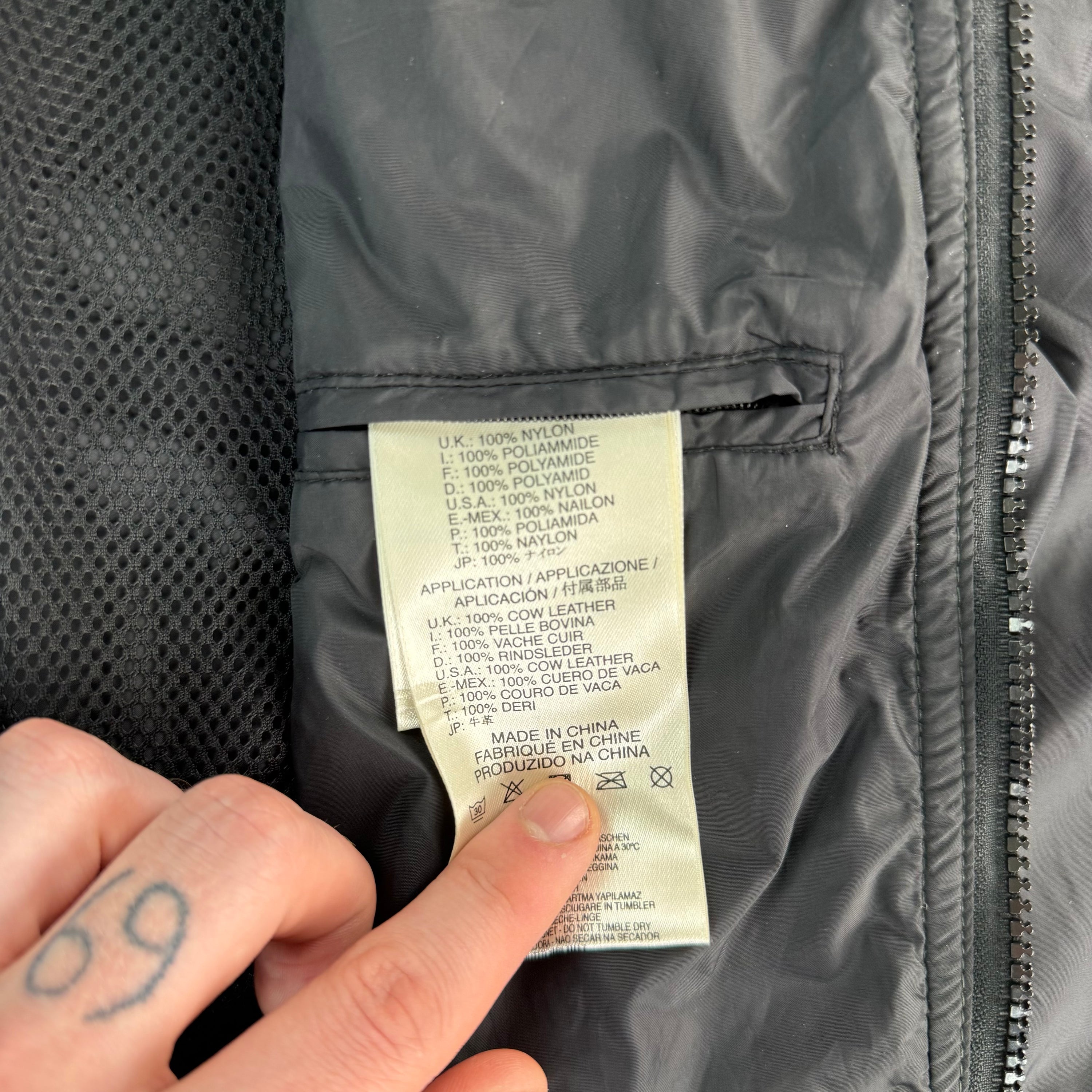 Diesel 2000's technical nylon multi-pocket biker jacket (M)