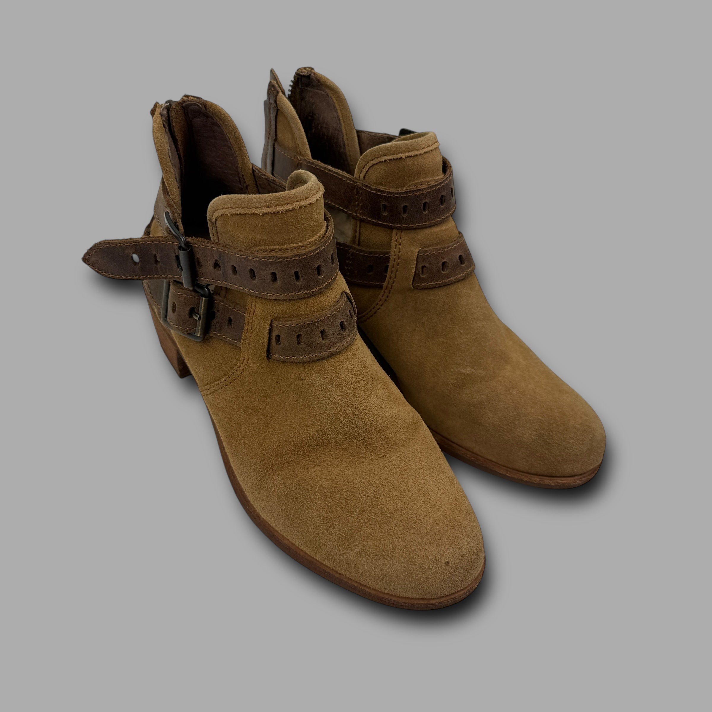 Ugg patsy suede ankle boots with buckles (UK5.5)