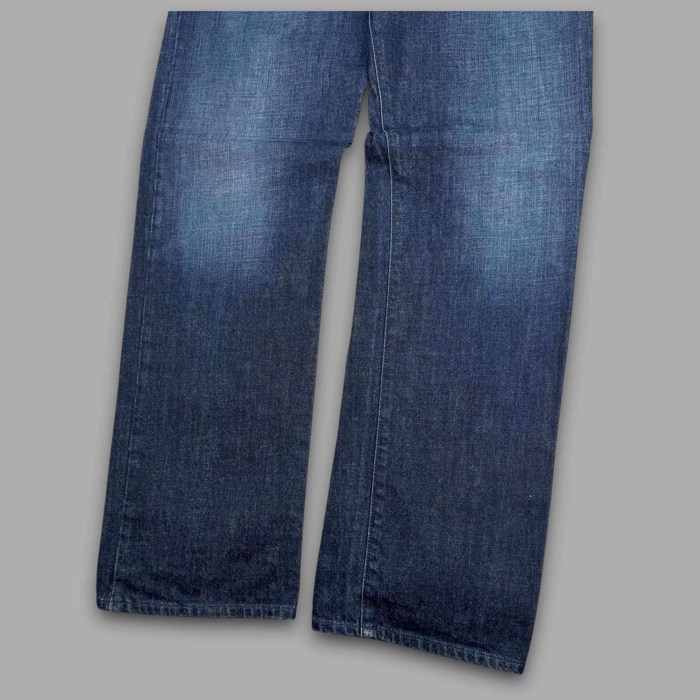 Armani 2000's dark denim relaxed straight fit jeans (S-M)