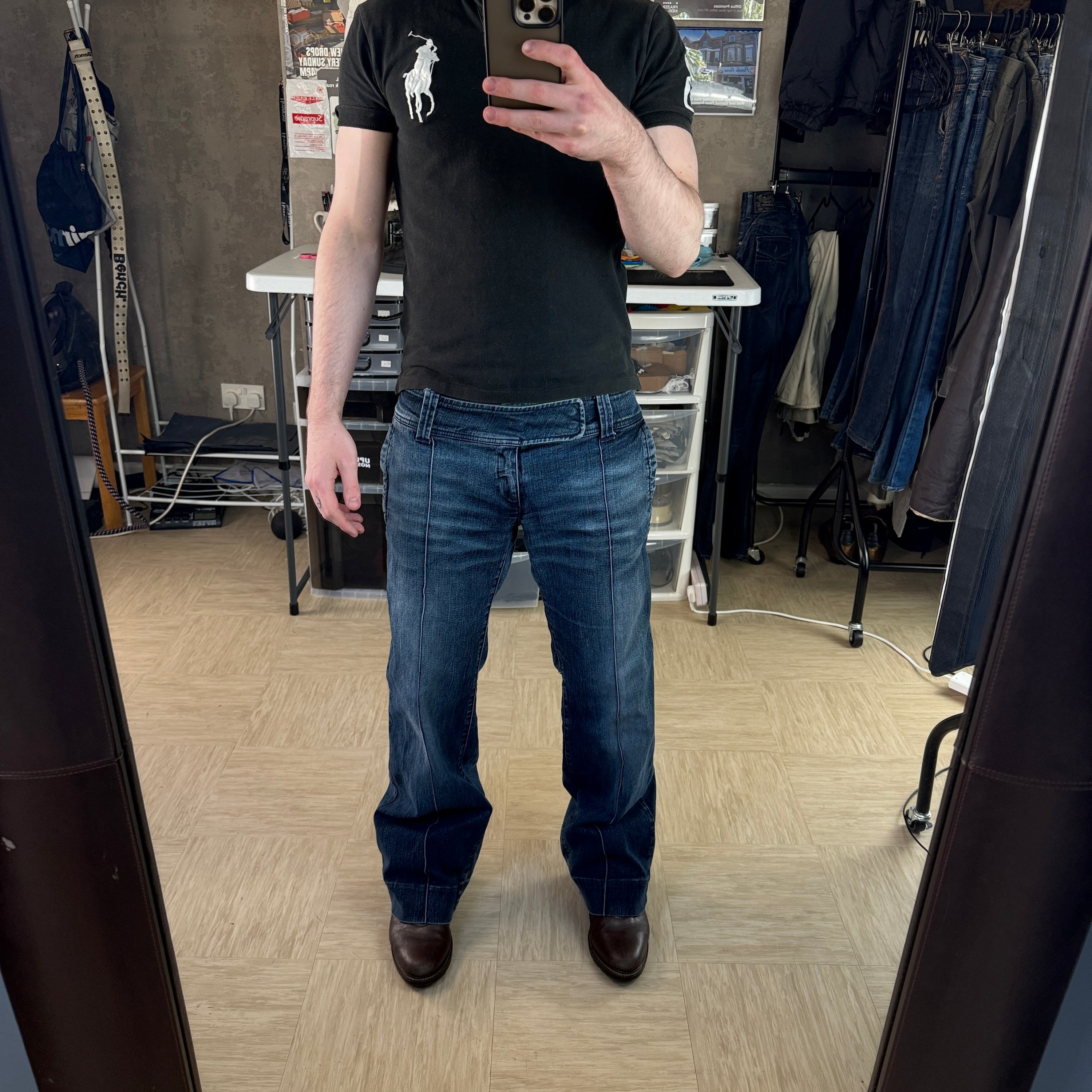 Miss sixty 2000's relaxed bootcut denim jeans (S-M)