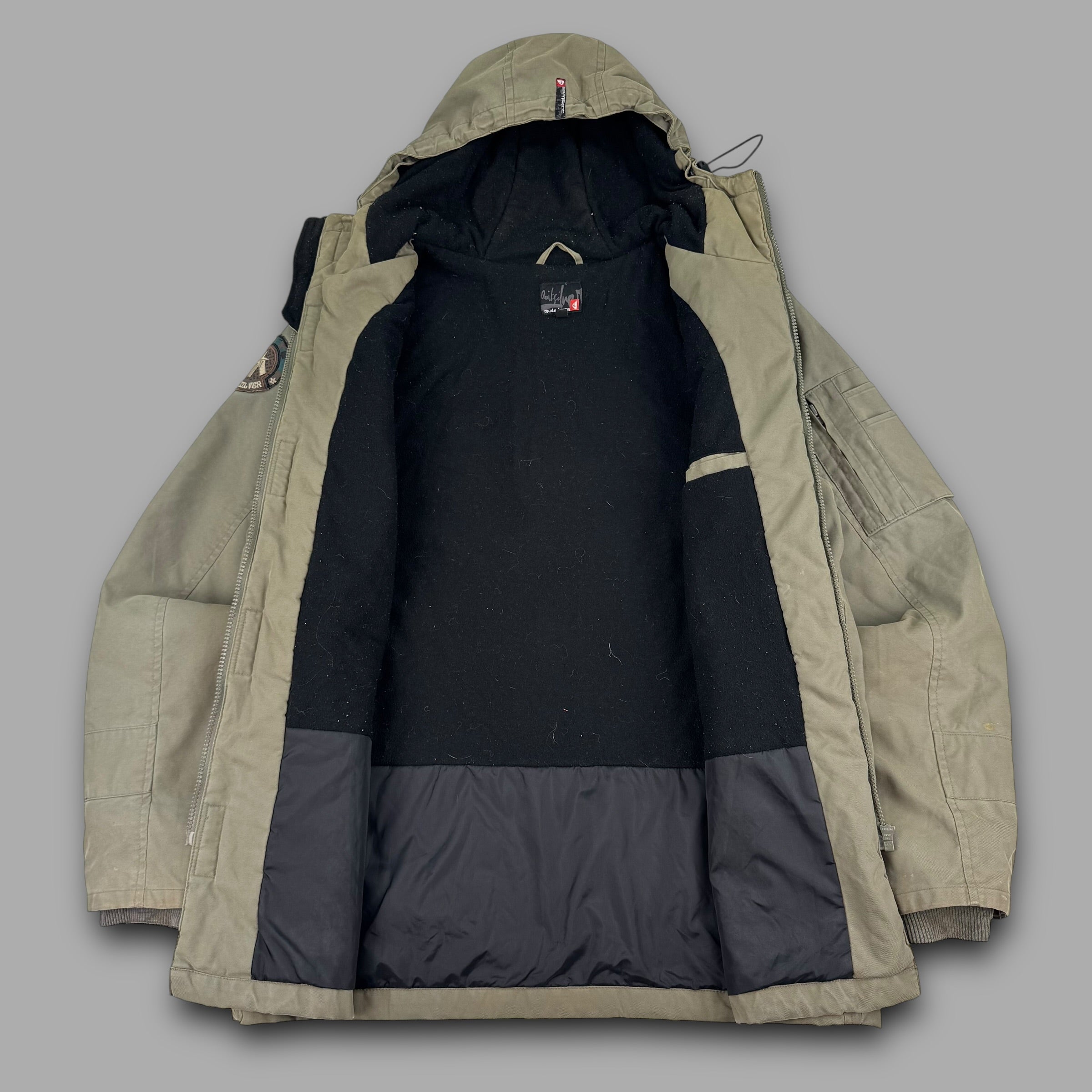 Quiksilver 2000's technical multi-pocket park jacket (S)