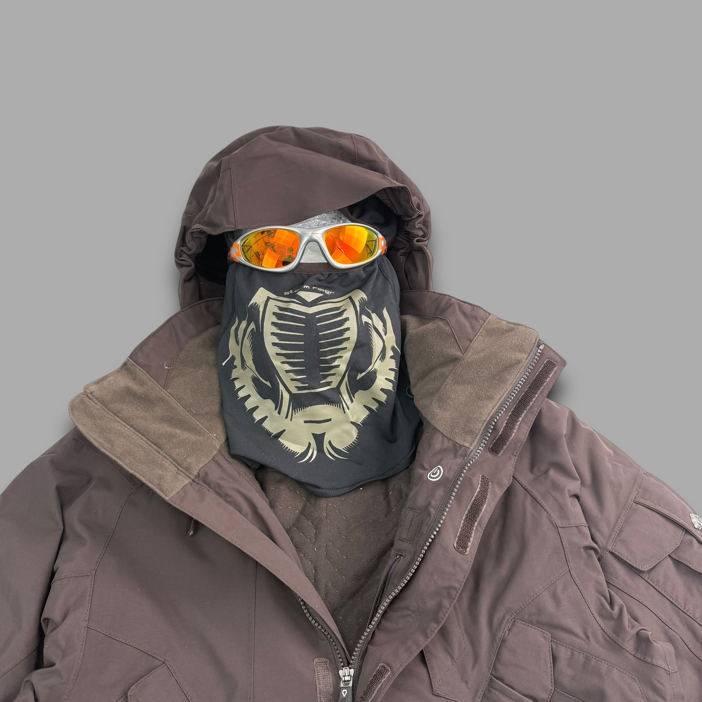 The north face cryptic 2008 technical multi-pocket balaclava ski jacket (S-L)