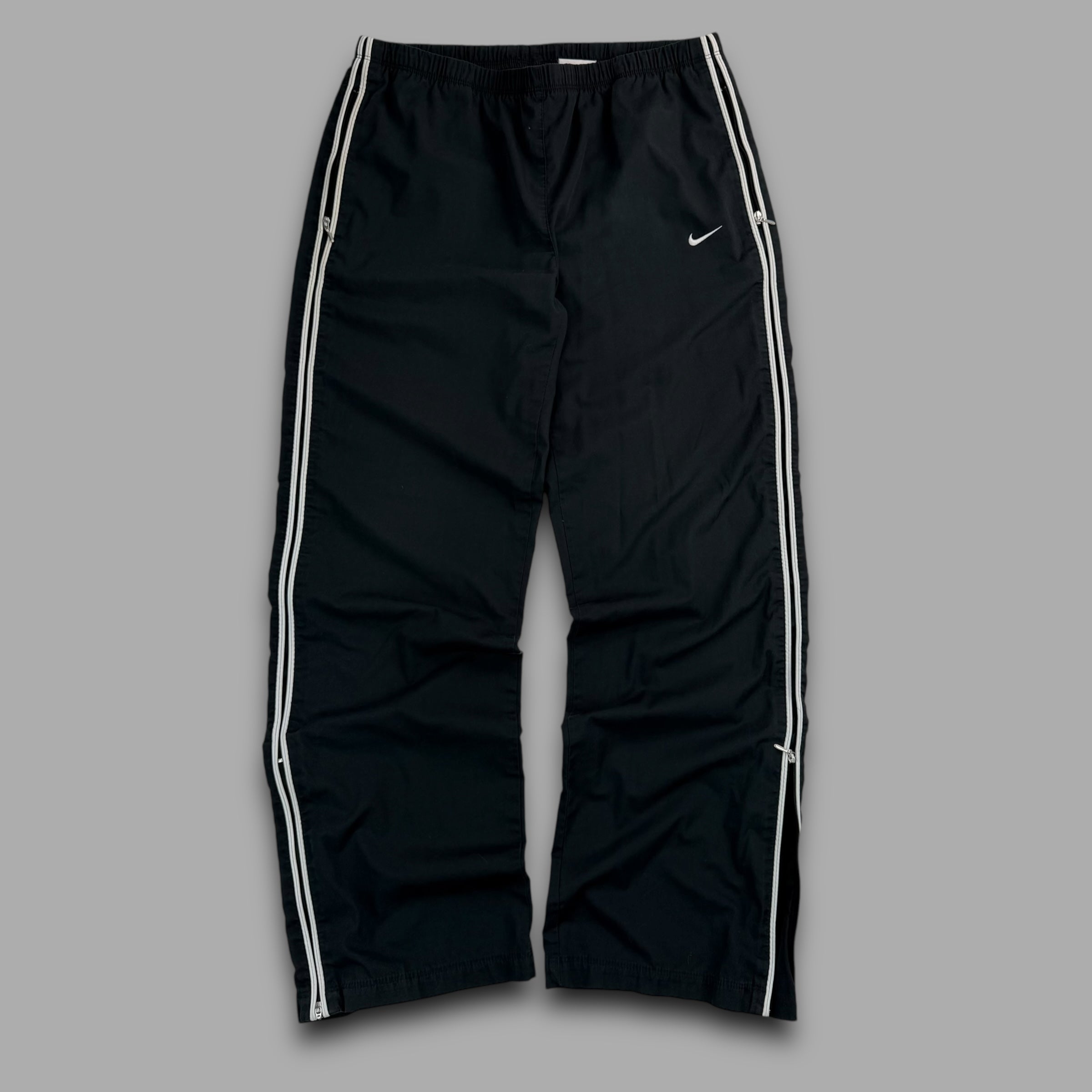 Nike 2000's straight leg pinstripe track bottoms (M) wms