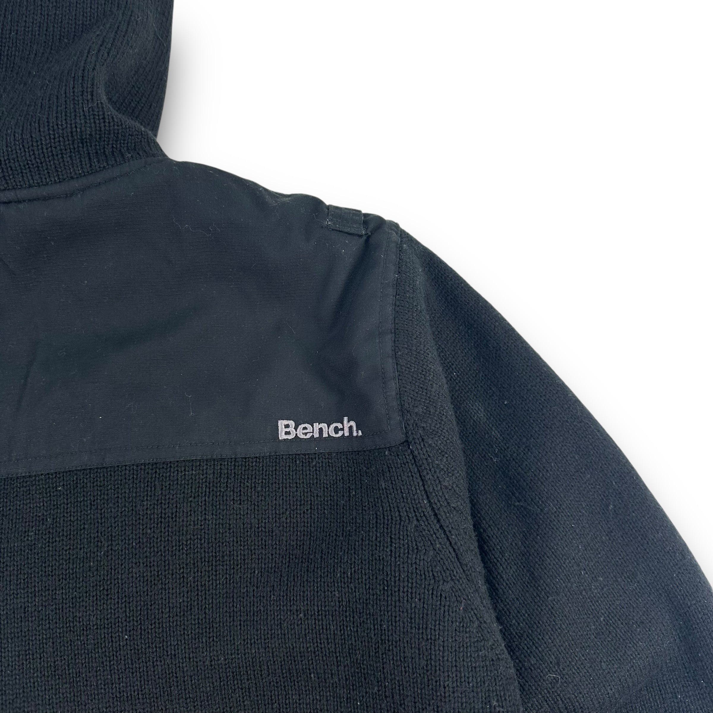 Bench 2000's technical heavy knit zip-up hoodie (XL)