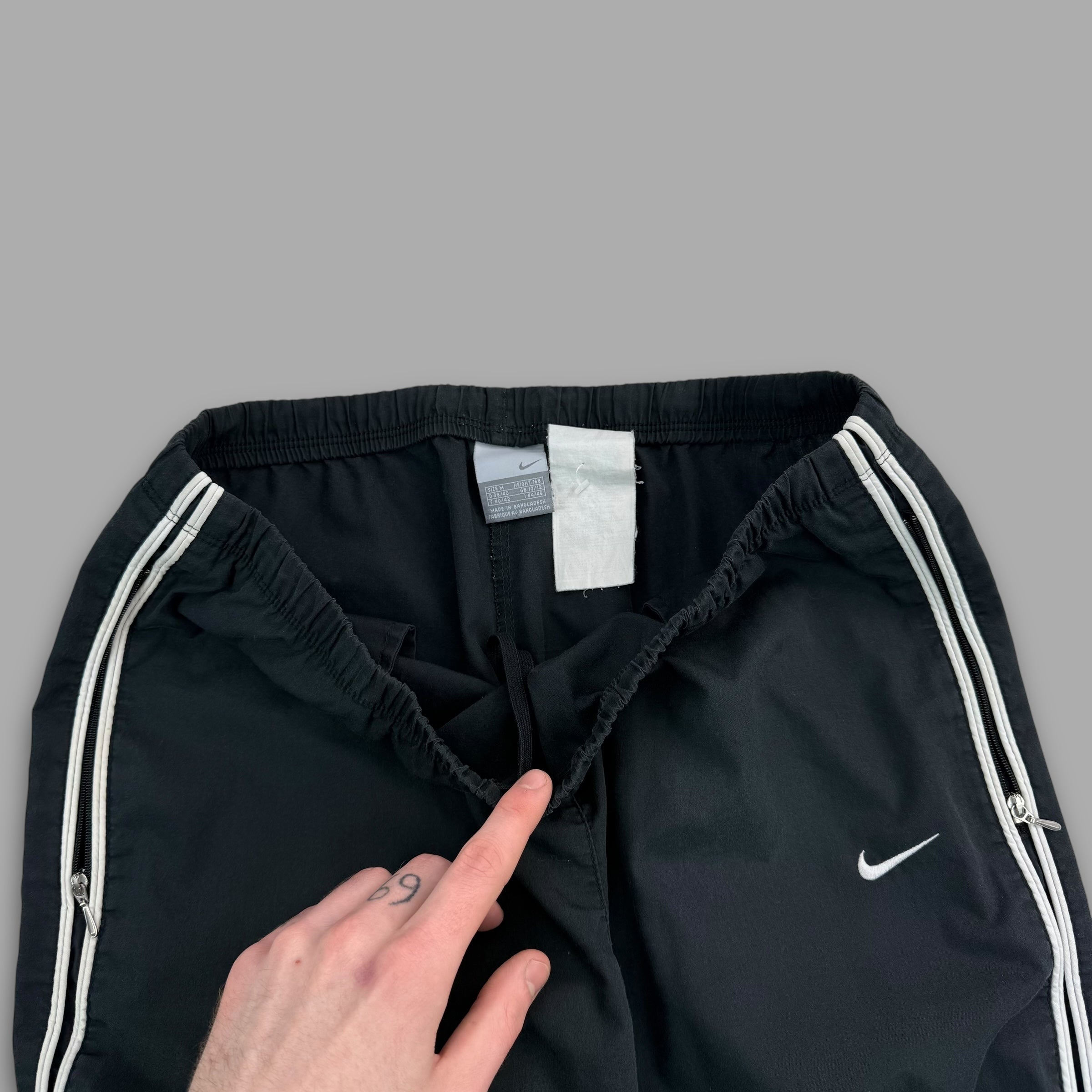 Nike 2000's straight leg pinstripe track bottoms (M) wms