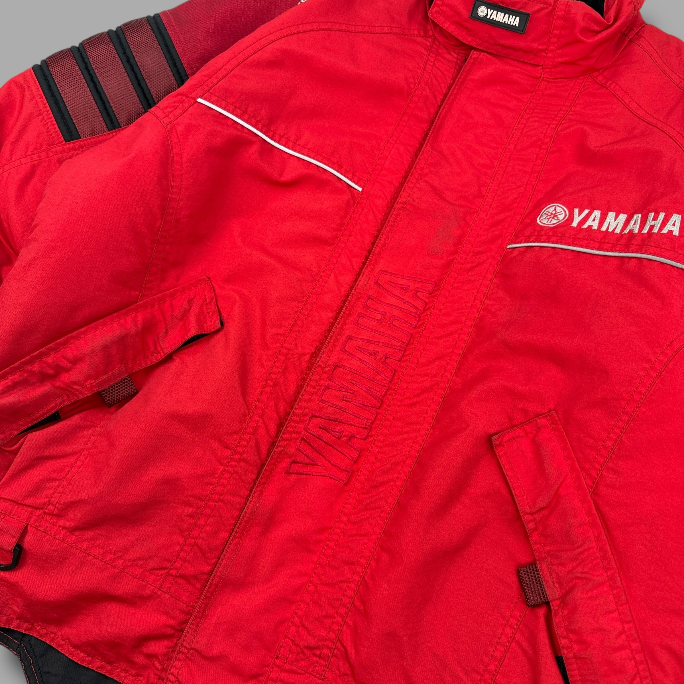 Yamaha 2000's technical cordura panelled biker jacket (M)