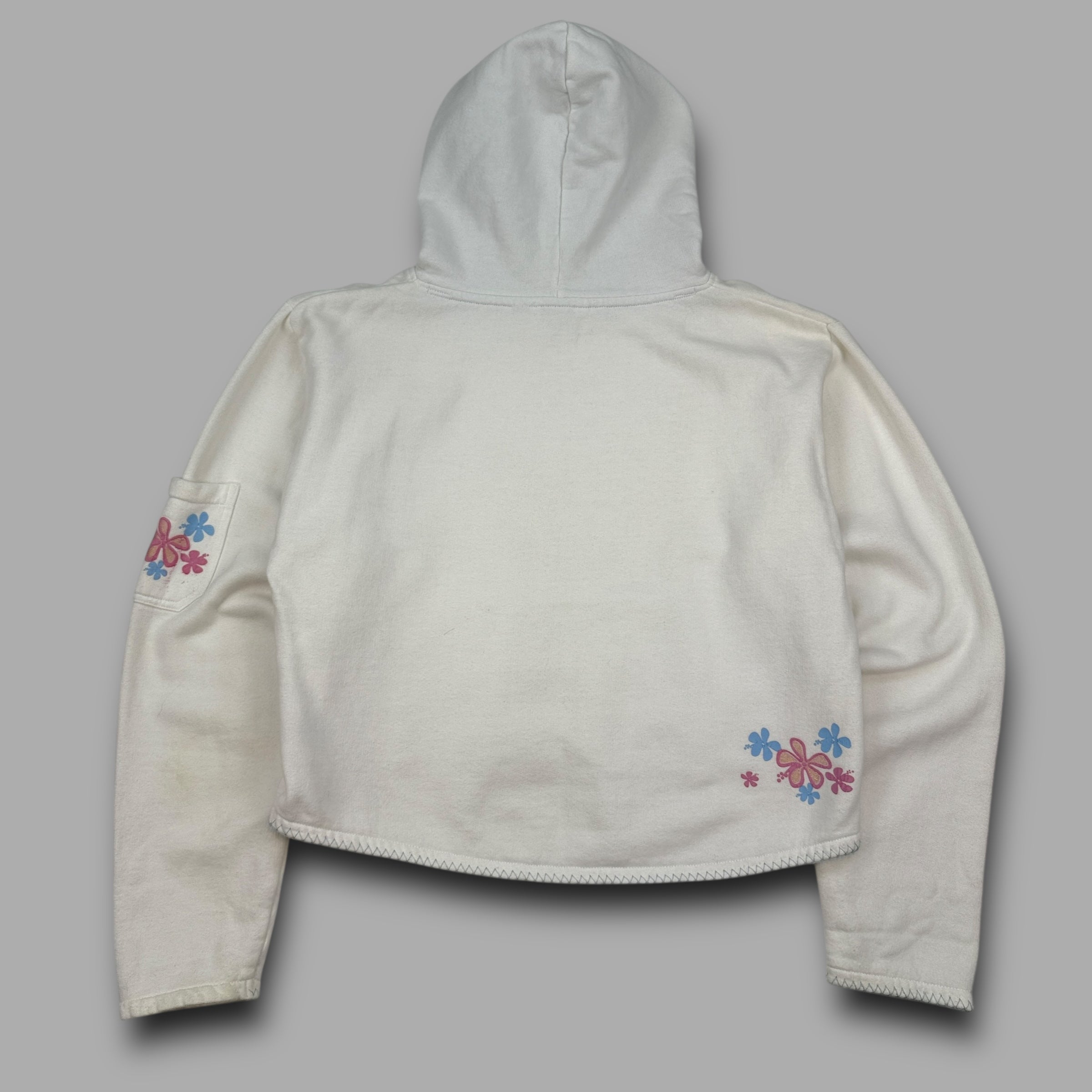 Animal 2000's cropped graphic spellout hoodie (S-L) wms