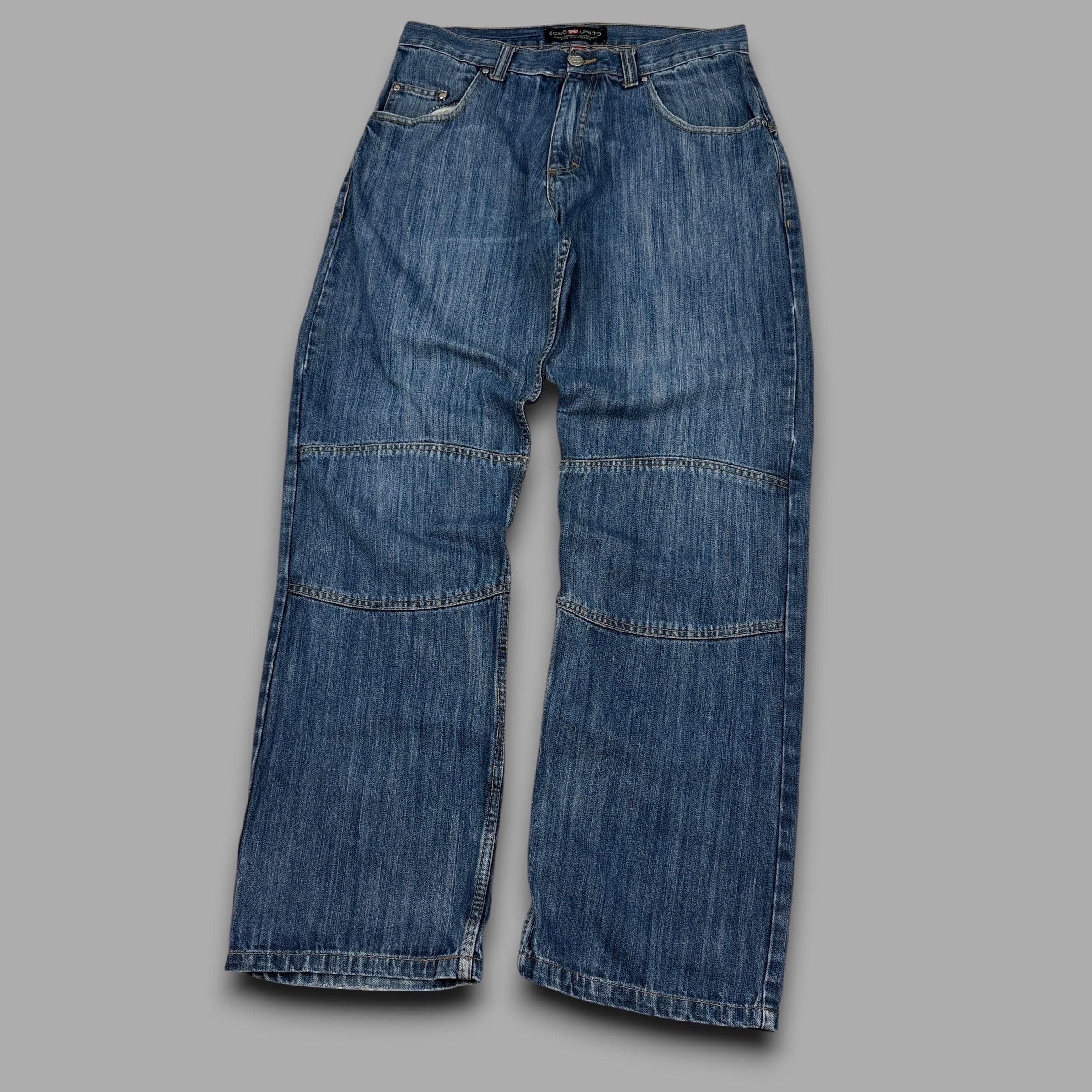 Ecko 2000's baggy denim carpenter style trousers (M-L)