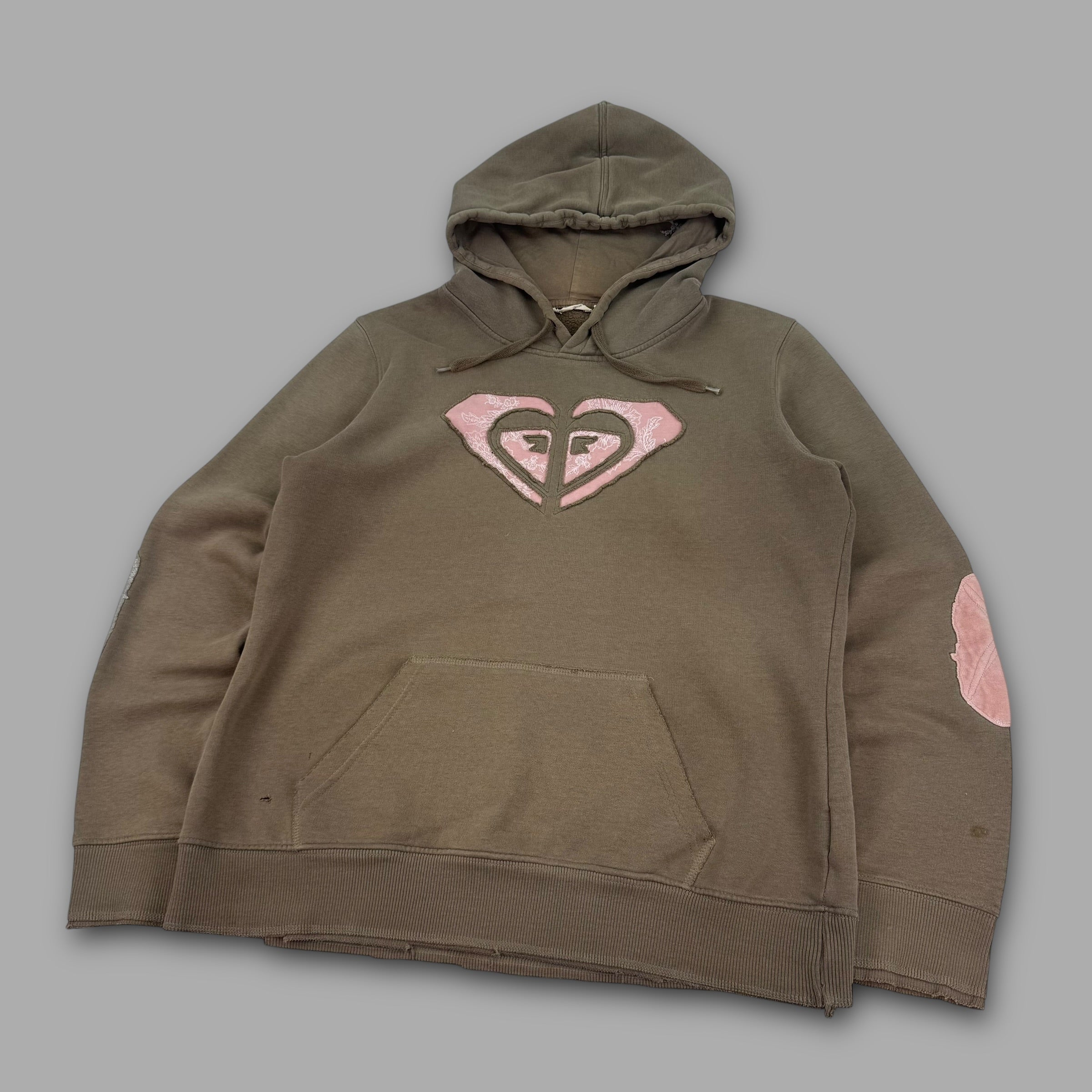 Roxy 2000's embroidered logo pull over hoodie (XL) wms