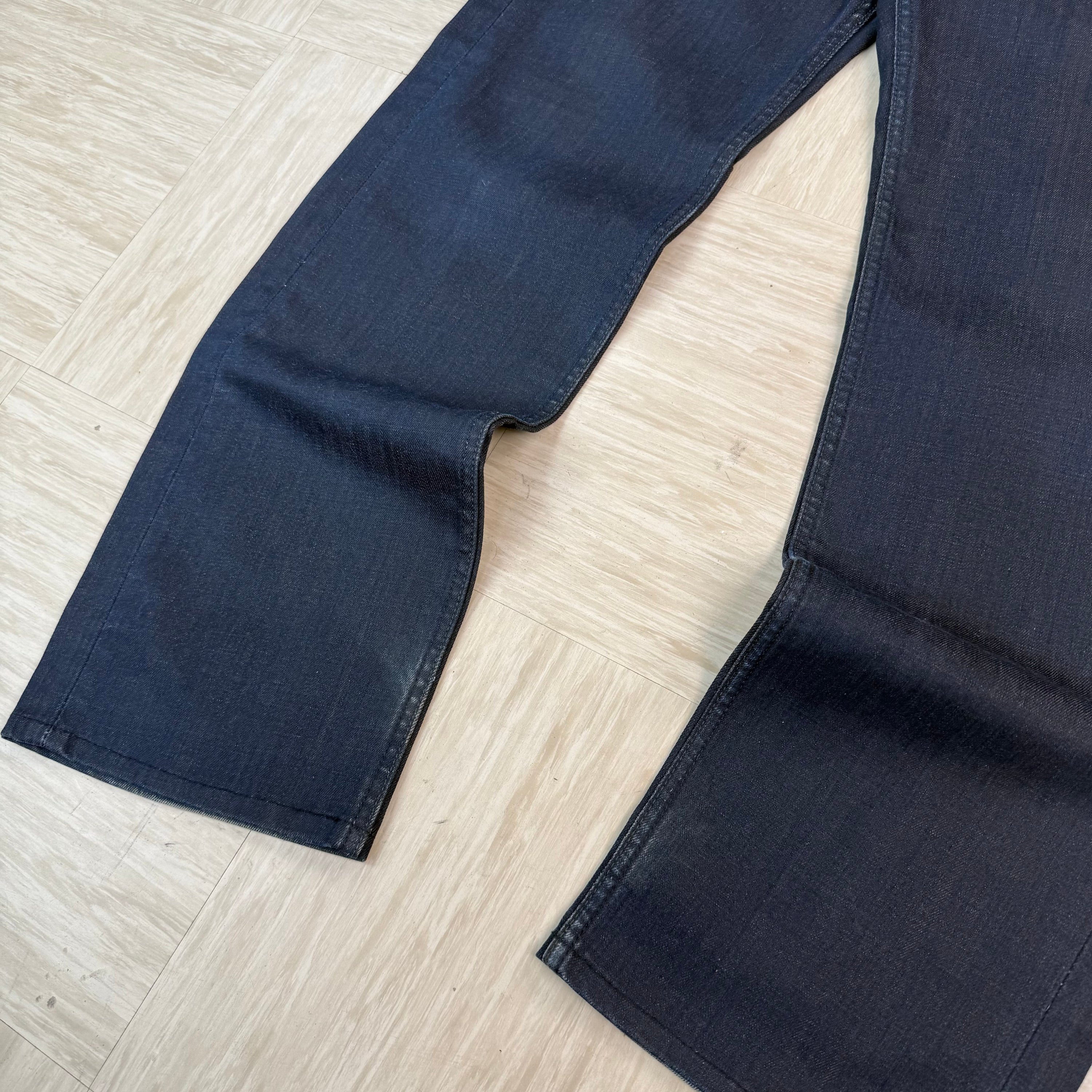Levi's 533 2000's dark denim loose straight fitm jeans (S)