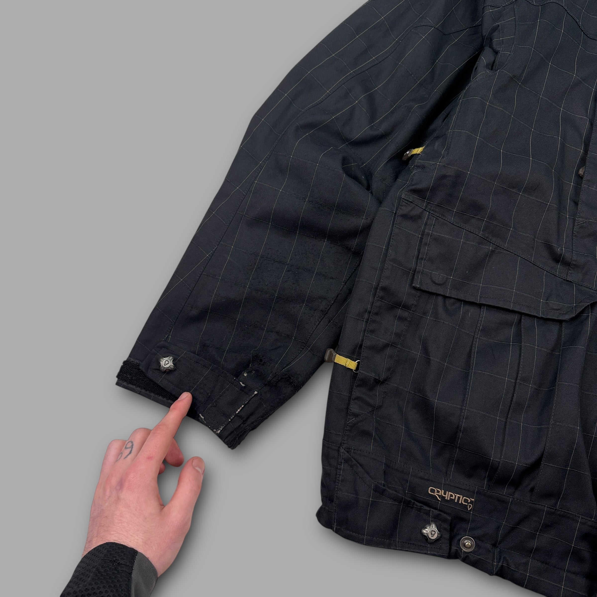 The north face 2008 cryptic series technical plaid softshell ski jacket (S)