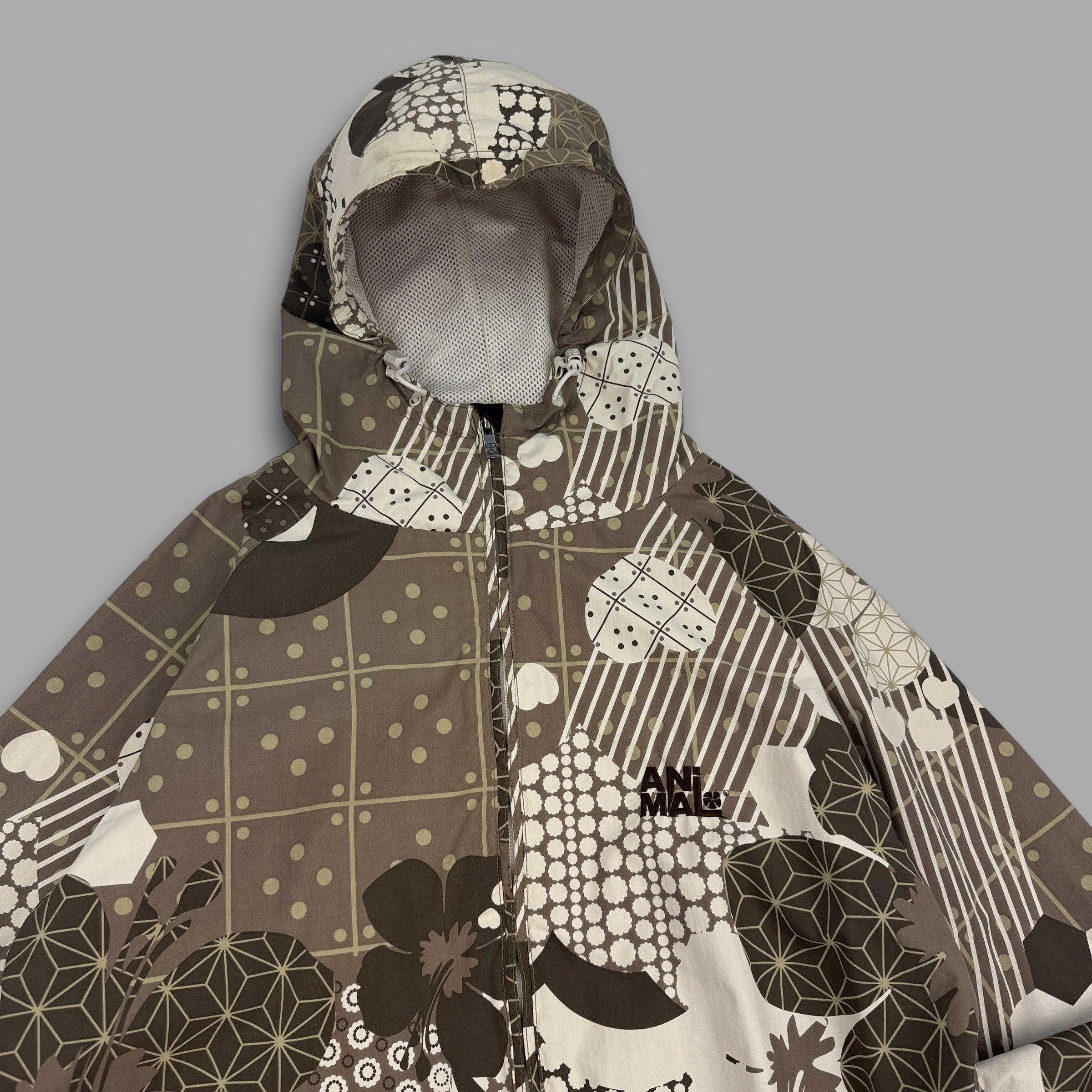 Animal 2000's technical zip-up monogram softshell (L) wms