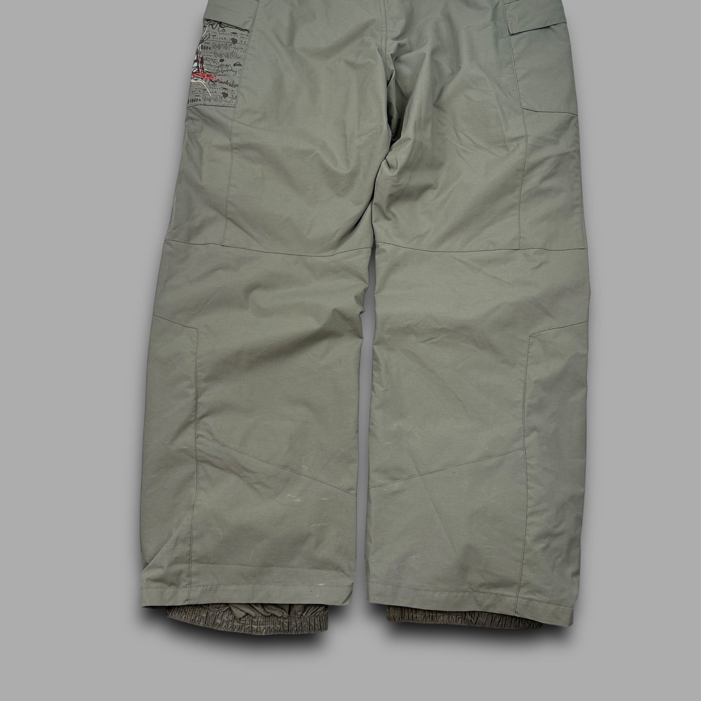 Quiksilver x-series 2000's technical baggy ski sallopettes (L)