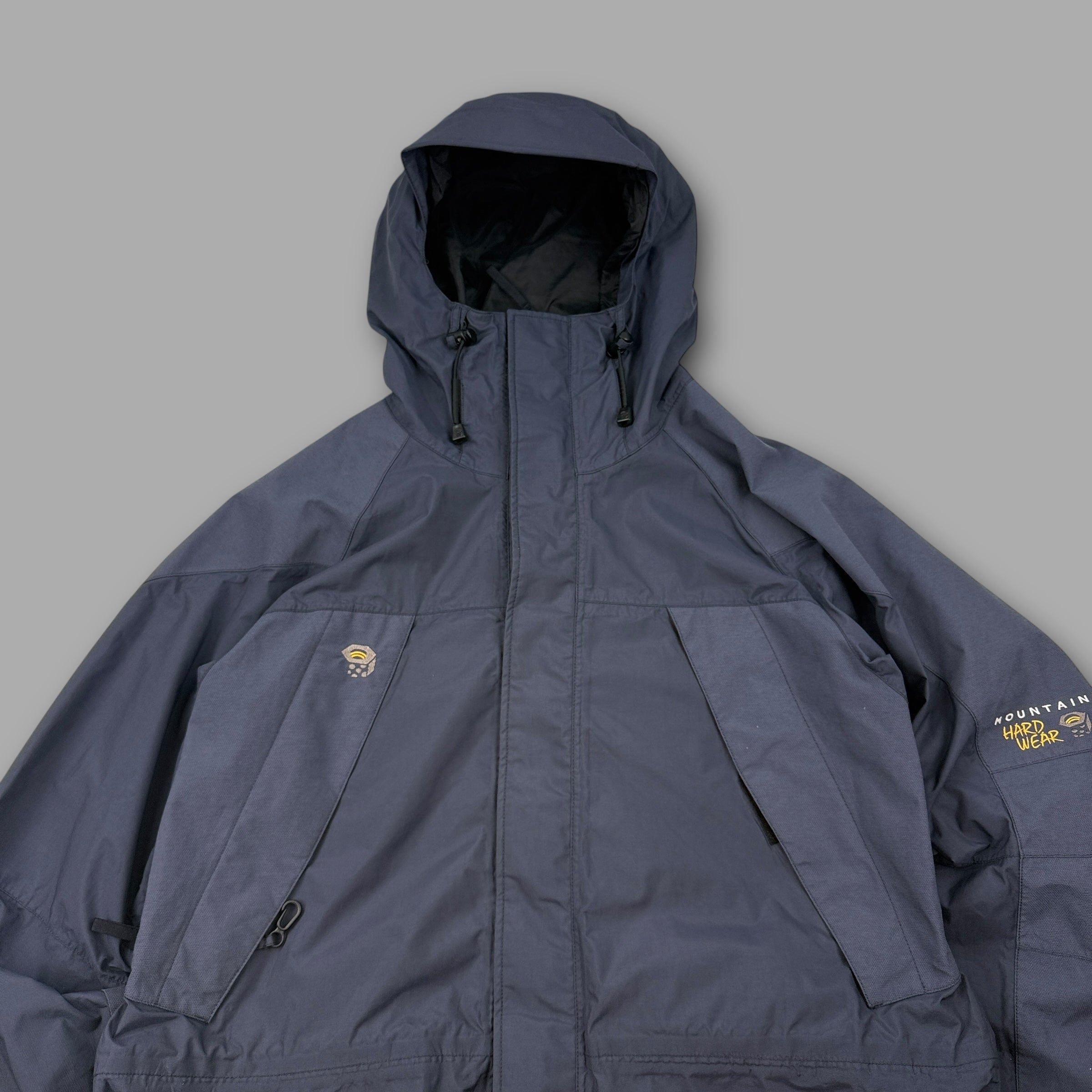 Mountain hardwear 2000's technical panelled conduit full zip softshell ski jacket (L)