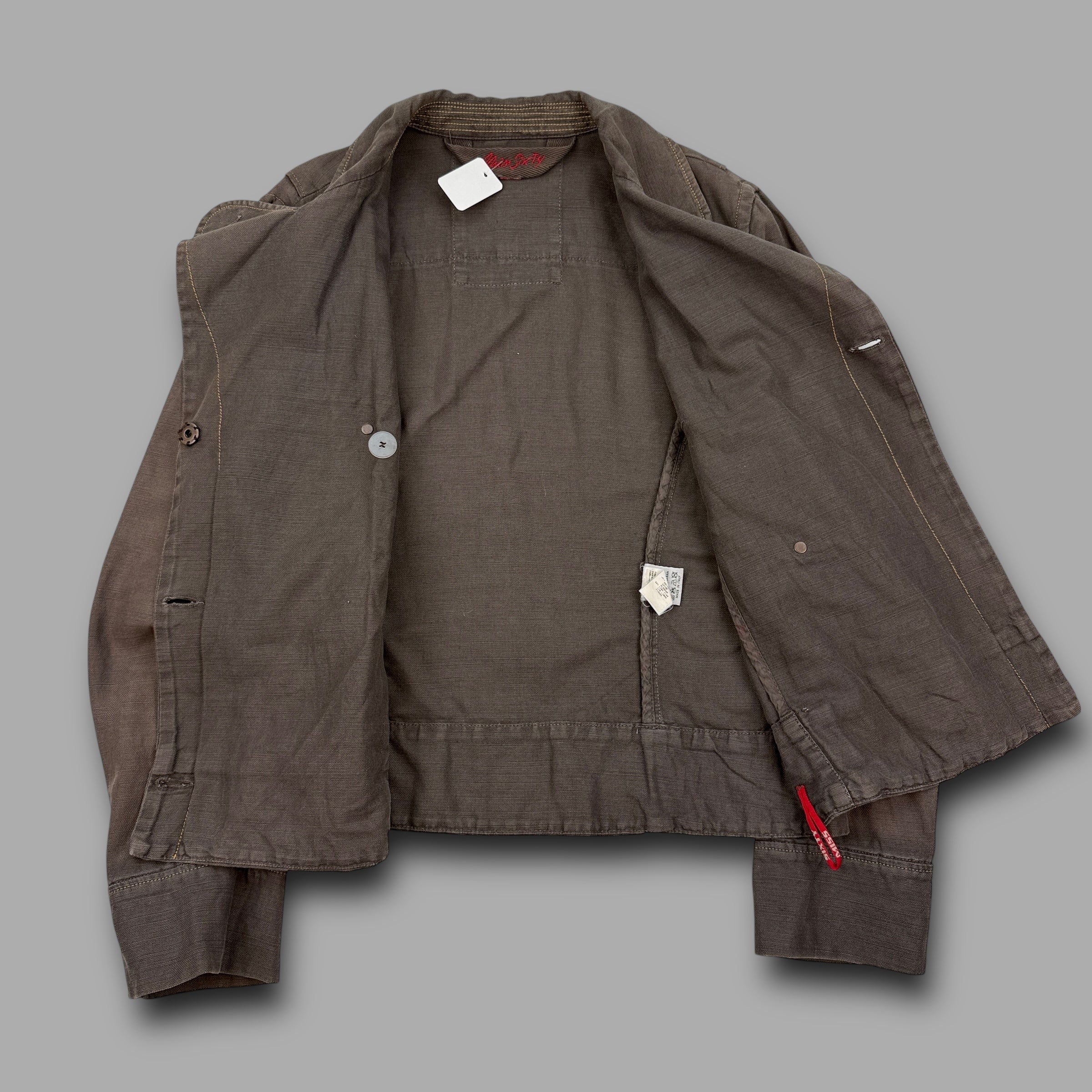 Miss Sixty 2000's double breasted asymmetrical army jacket (XL) wms