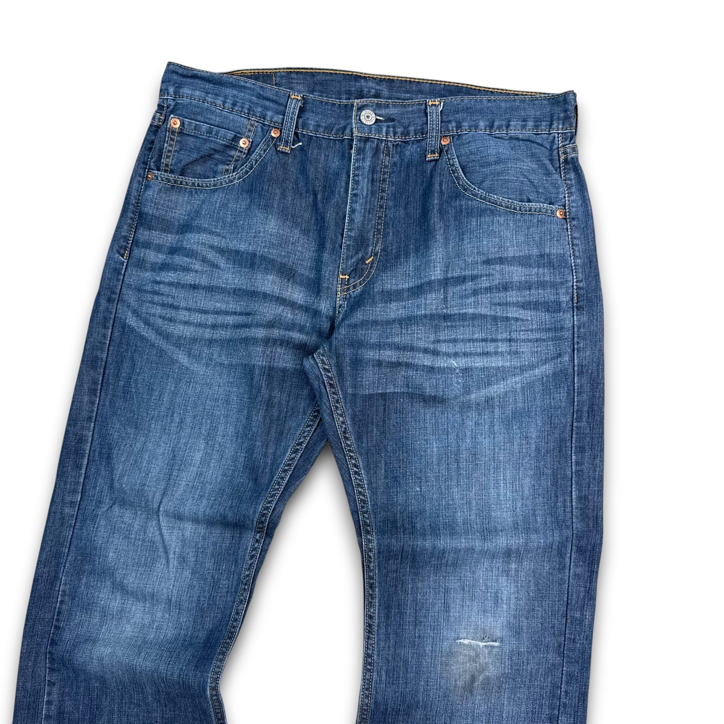 Levi's 527 2000's distressed faded denim bootcut jeans (S)