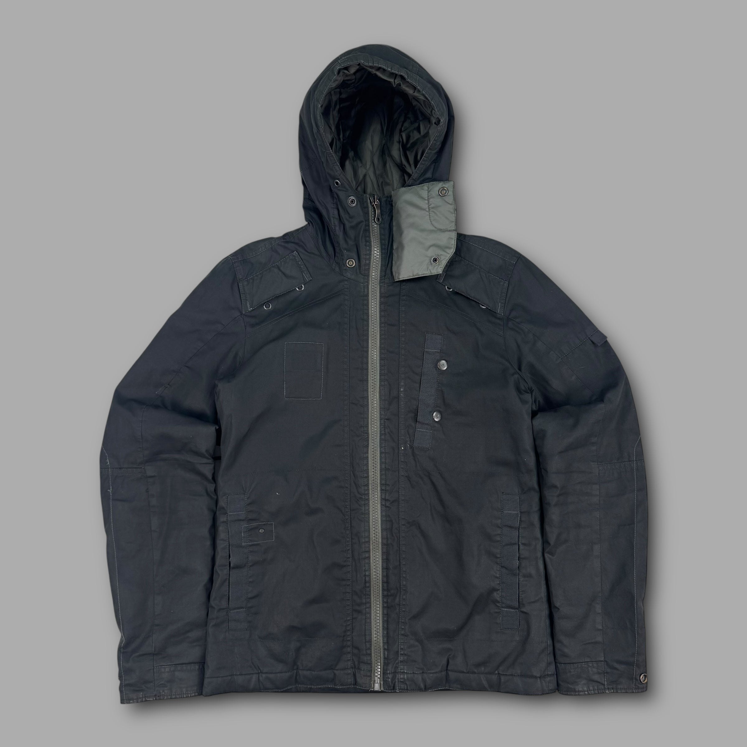 Gstar RAW 2000's full zip balaclava cargo jacket (M)