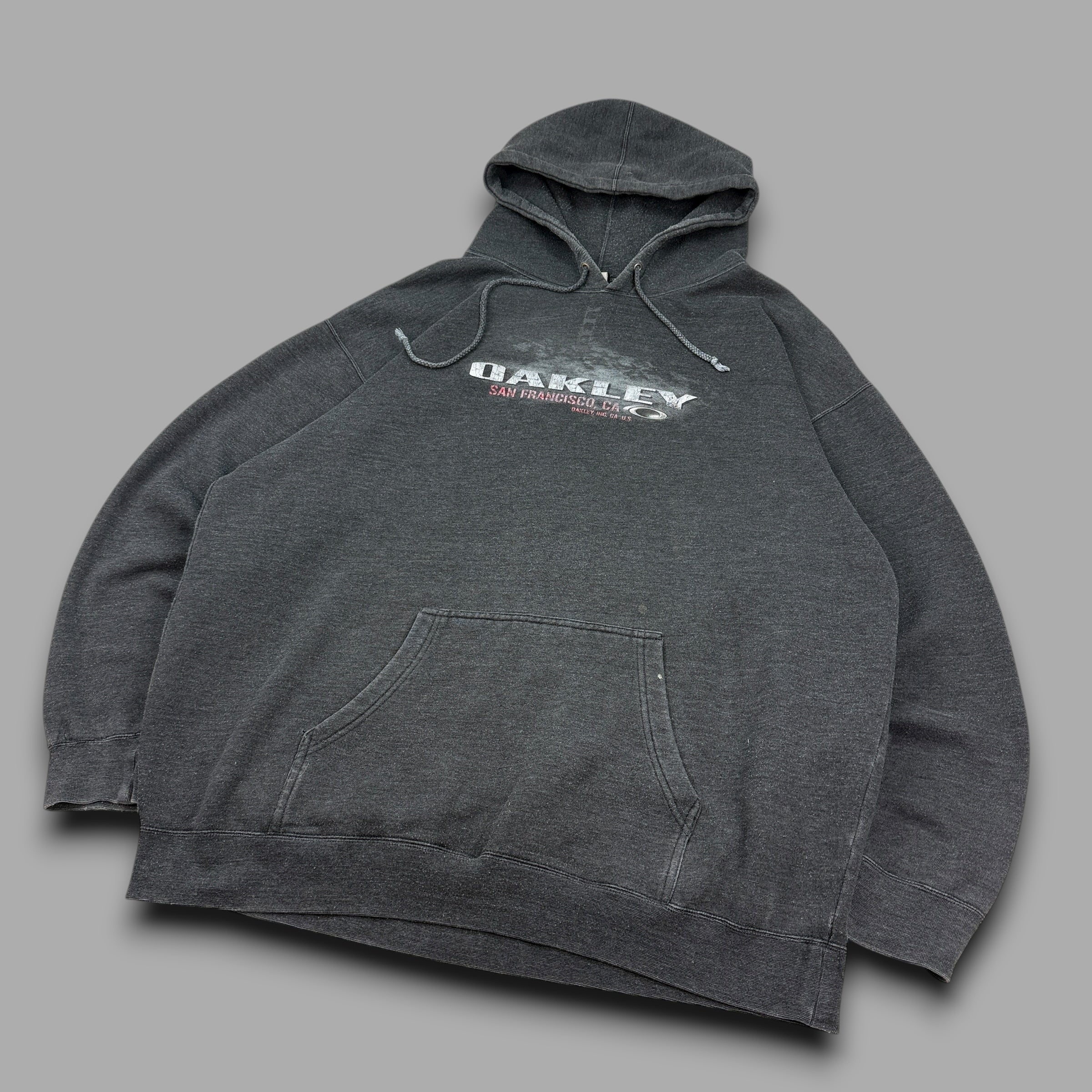 Oakley 2000's graphic spellout pullover hoodie (XXL)