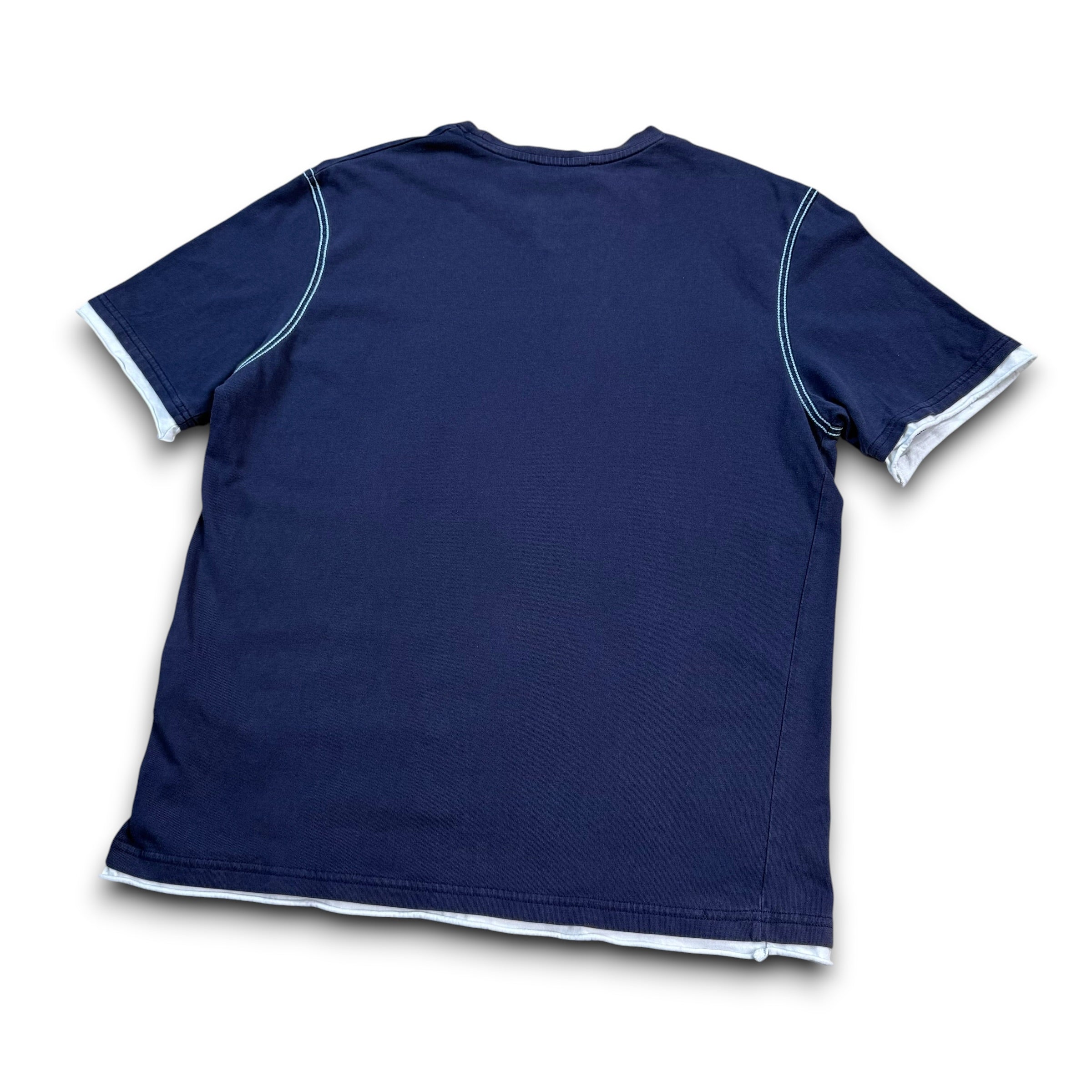 Yves saint laurent 2000's embroidered YSL cotton tee (M)