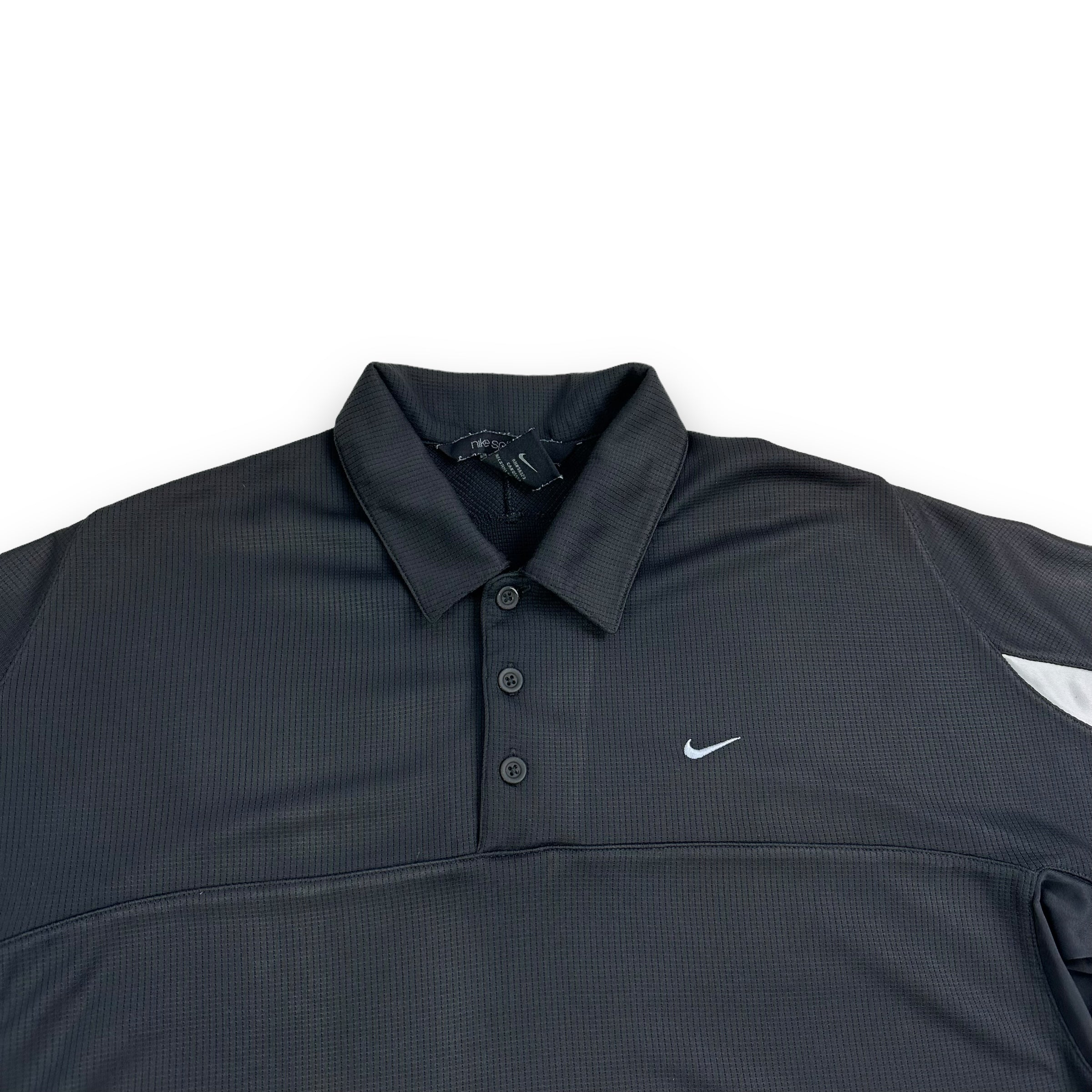 Nike sphere 2000's technical button up polo shirt (L)