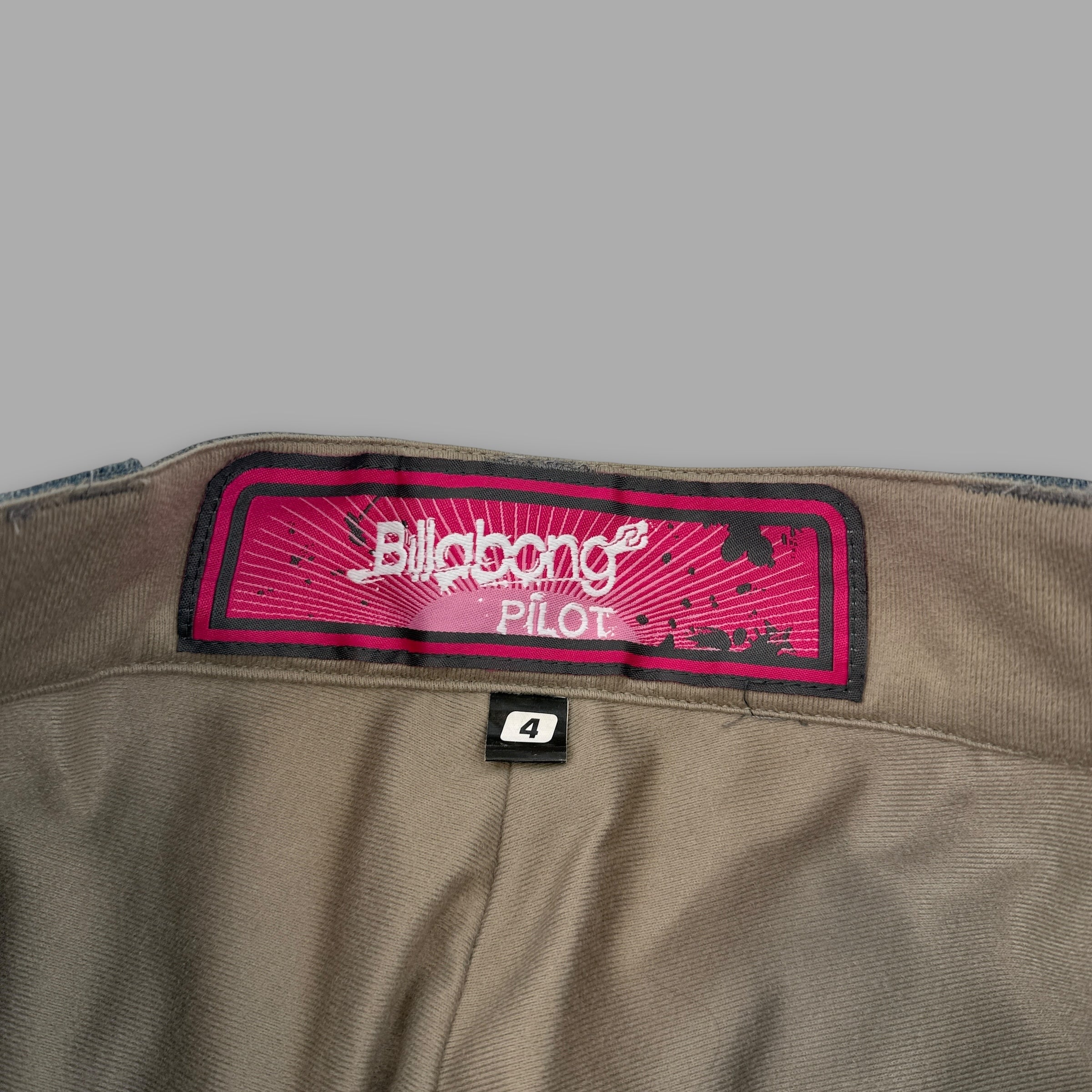 Billabong 2000's technical vented denim style baggy ski sallopettes (M)
