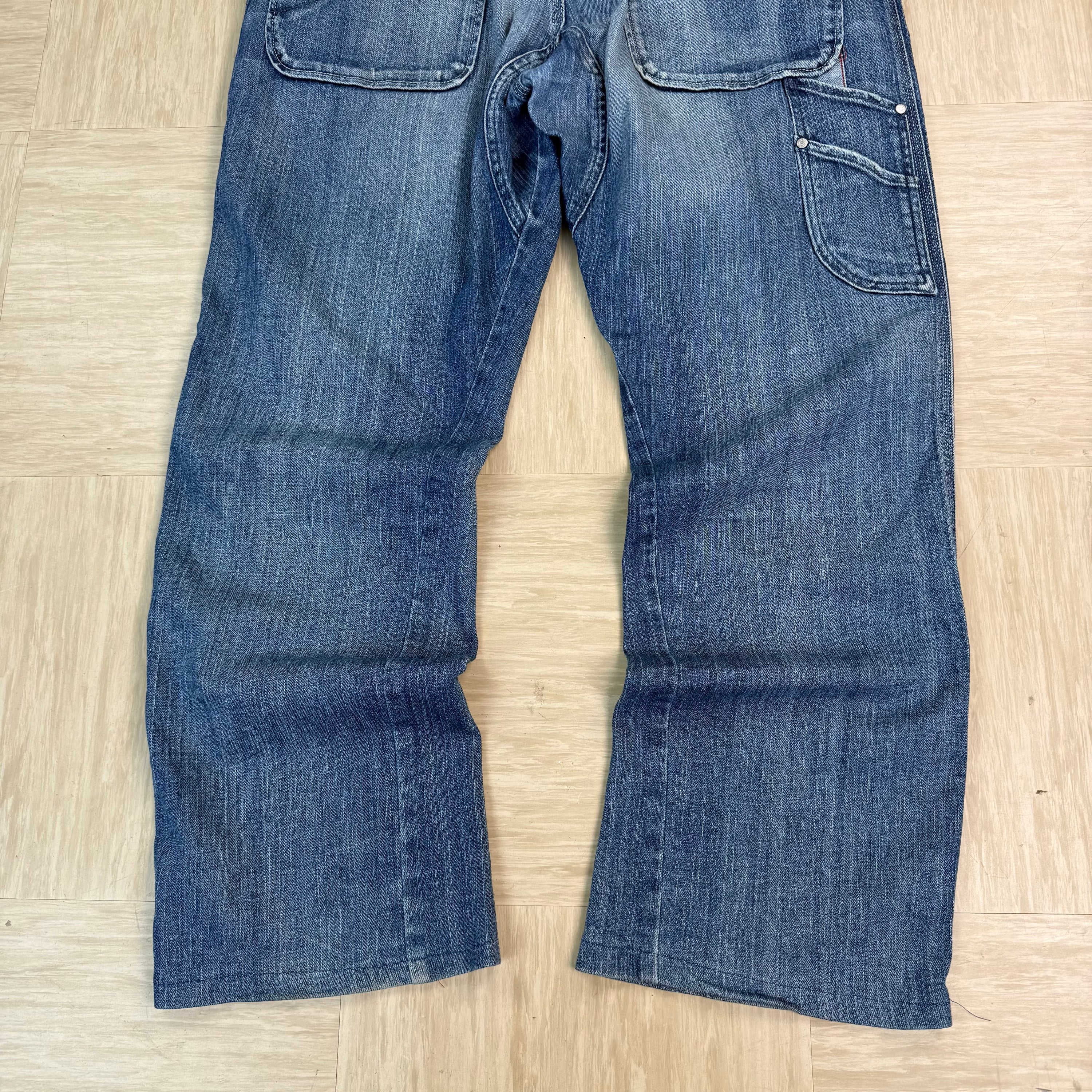 Diesel braddo 2000's loose fit denim carpenter jeans (M-L)