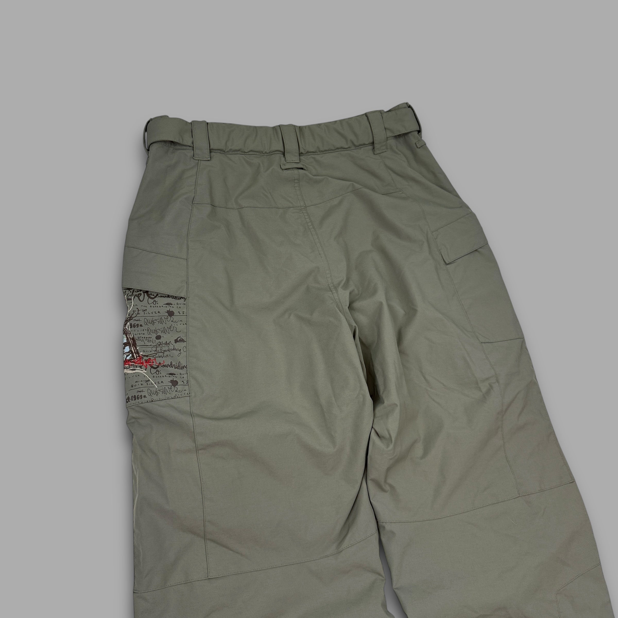 Quiksilver x-series 2000's technical baggy ski sallopettes (L)
