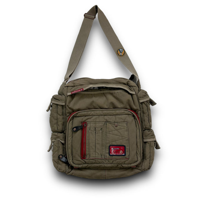 Quiksilver 2000’s technical multi-pocket satchel bag (L)