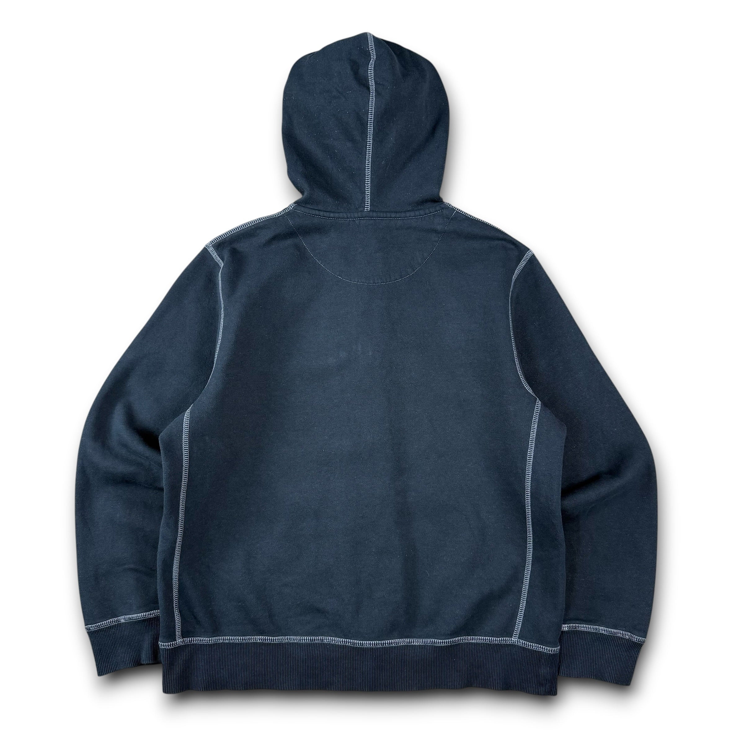 Nike 2000's contrast stitch embroidered zip up hoodie (S)