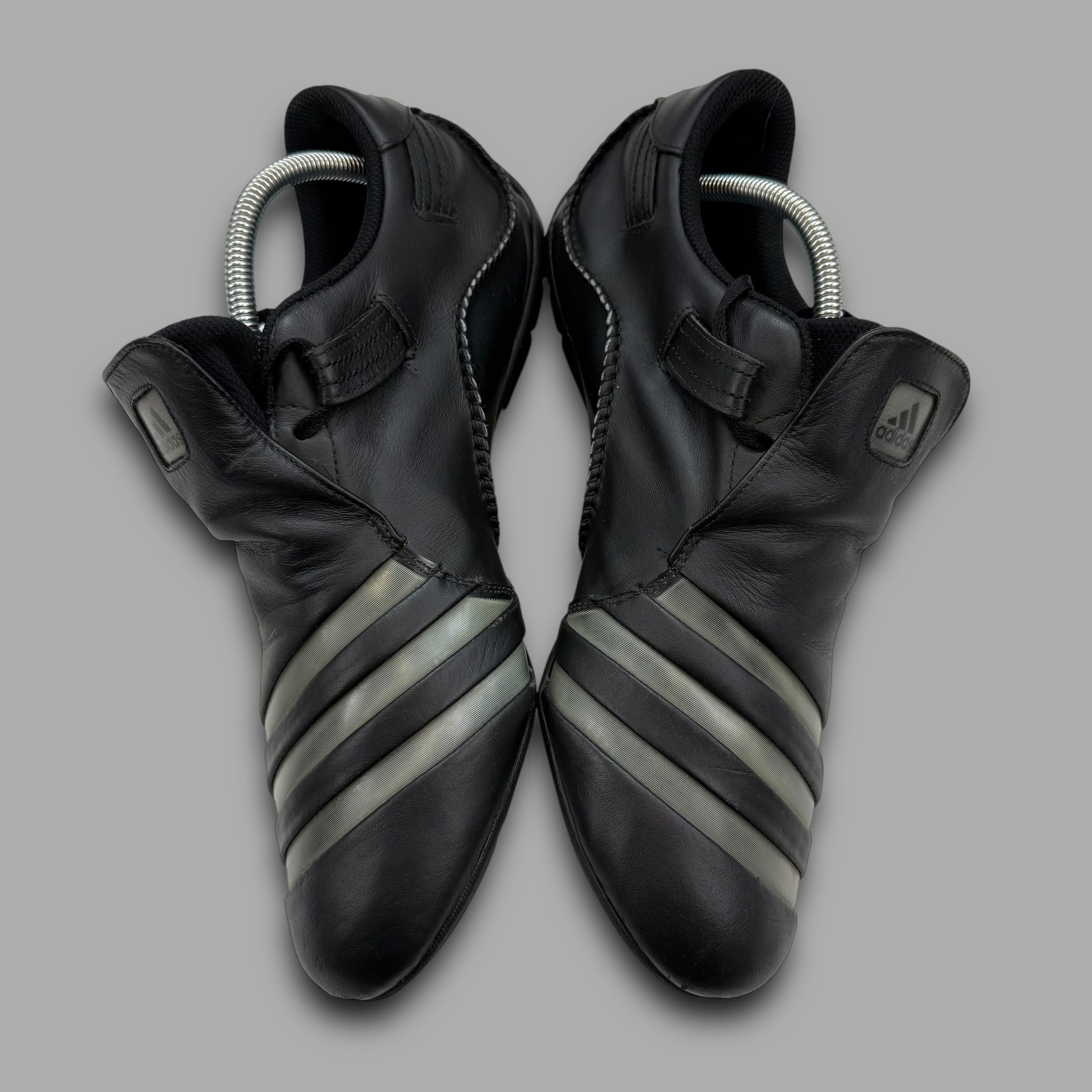 Adidas mactelo 2009 leather 'triple black' slip on (UK10.5)